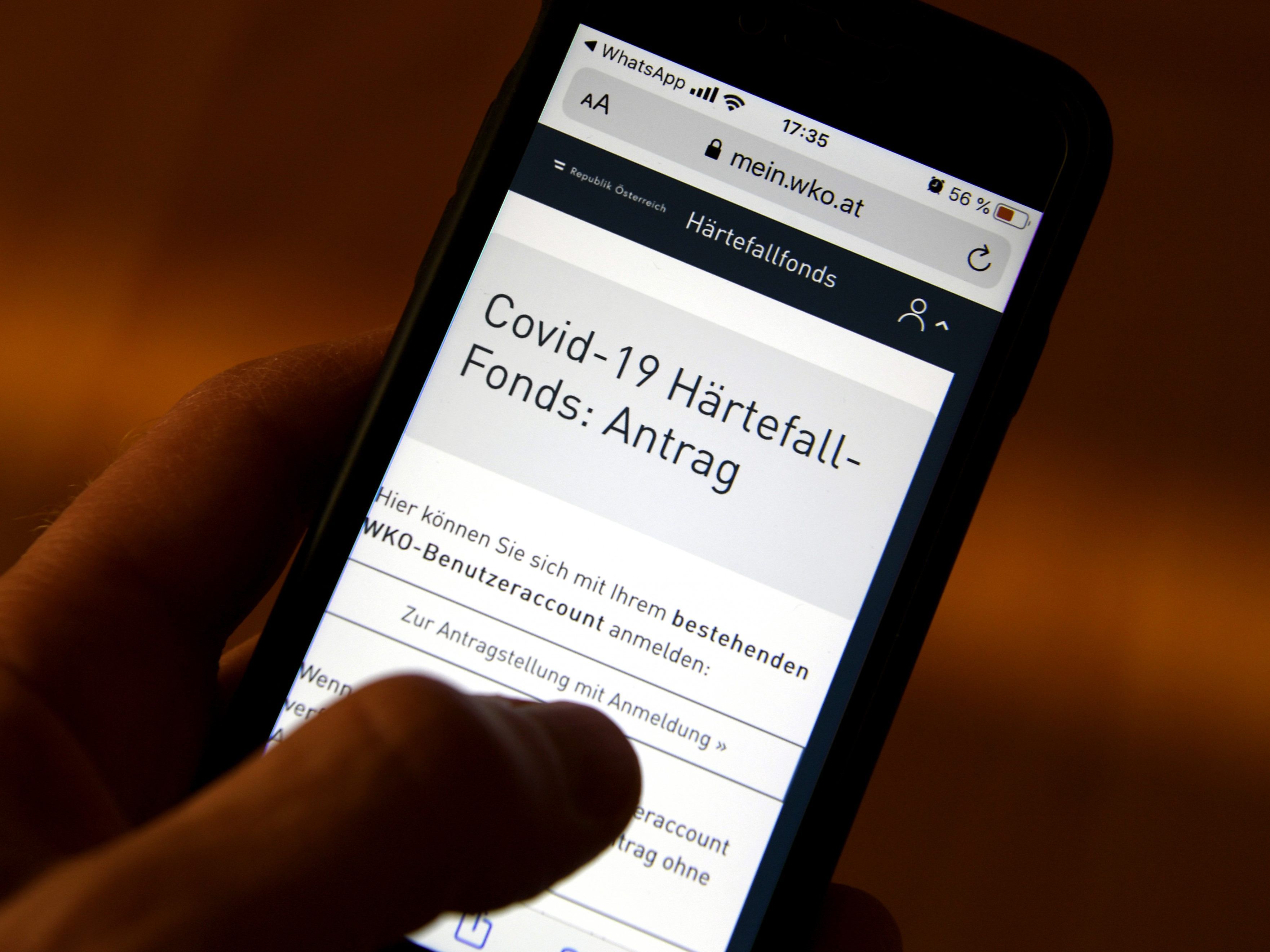 Coronahilfen: Zwei Drittel an Einpersonenunternehmen.