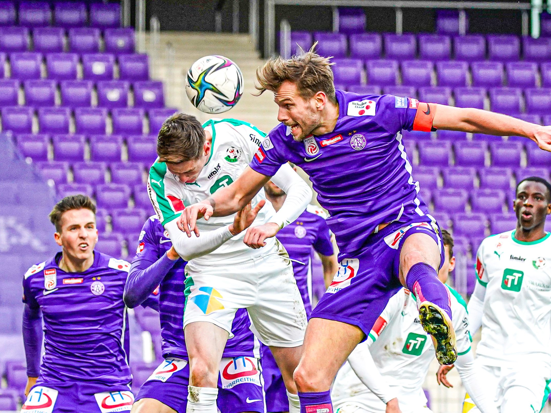 Das Bundesliga-Spiel Austria Wien gegen WSG Tirol endete mit 2:2.