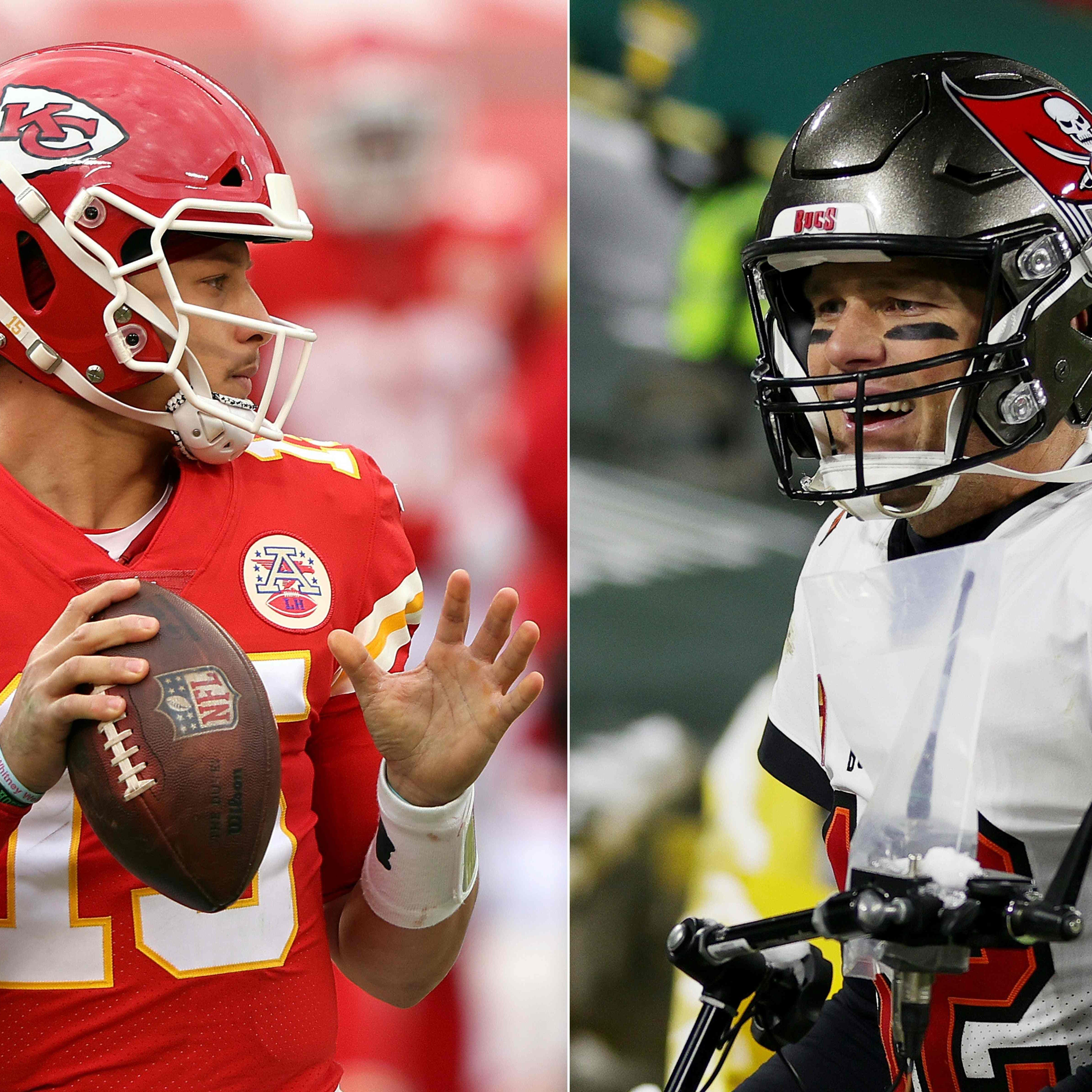 Patrick Mahomes trifft im Super Bowl LV auf Tom Brady.