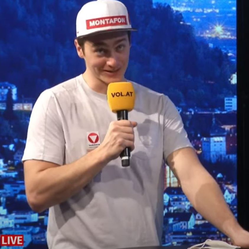 Sympathischer Gast bei "Vorarlberg Live" - Snowboard-Profi Alessandro "Izzi" Hämmerle.