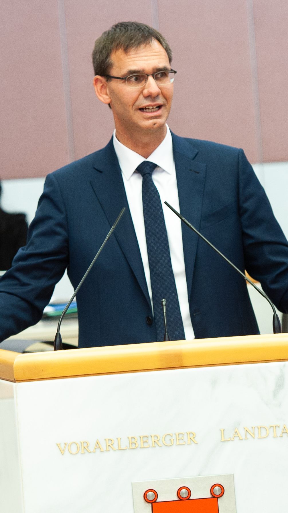 Pressefoyer der Vorarlberger Landesregierung im Anschluss an die Regierungssitzung.