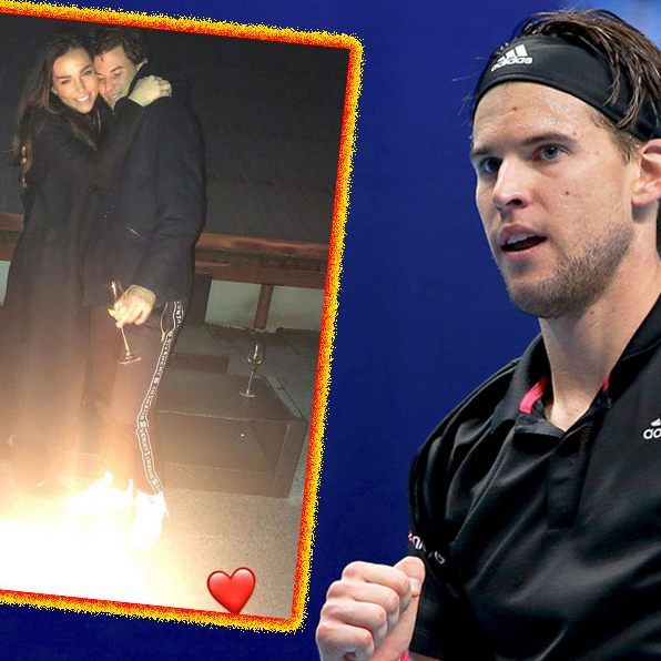 Dominic Thiem und Lili Paul-Roncalli