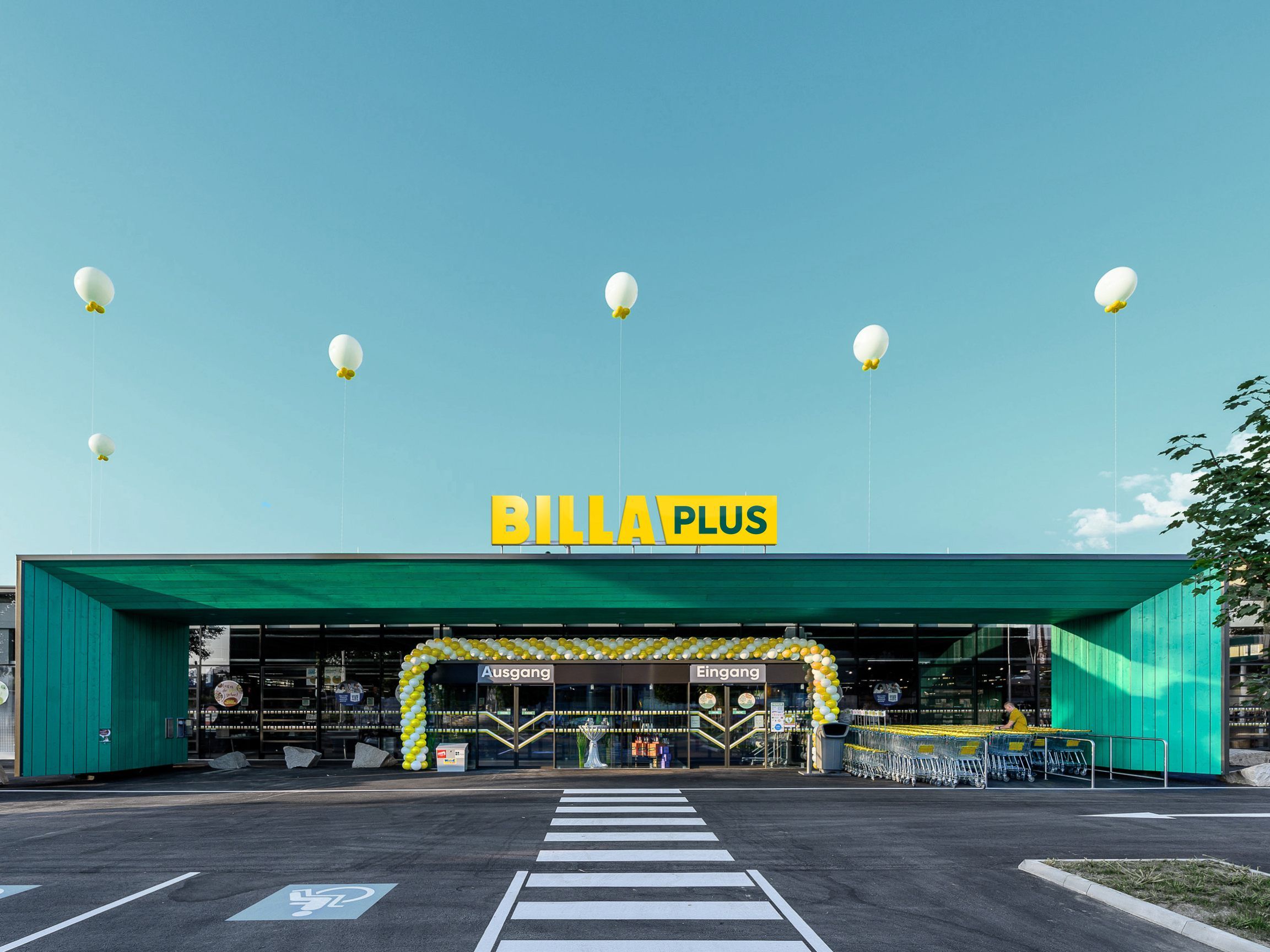 So wird der neue "Billa Plus" aussehen.