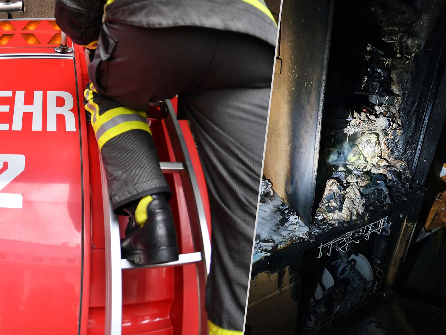 Der Brand sorgte für einen Stromausfall in der Wohnung.