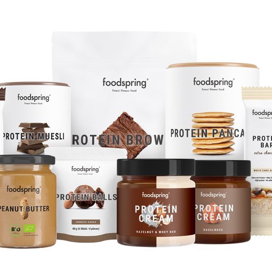 Das Schoko-Gönnpaket von foodspring lässt die Herzen von Naschkatzen höher schlagen.