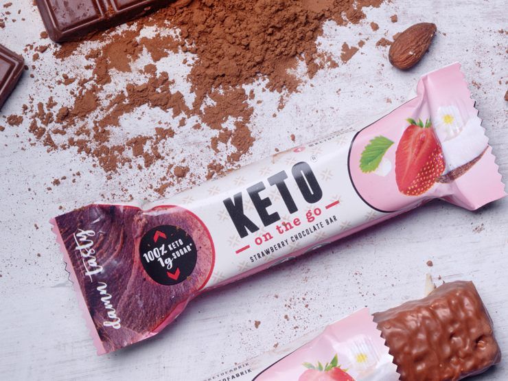 Eine KETO on the go Box enthält 20 Riegel.
