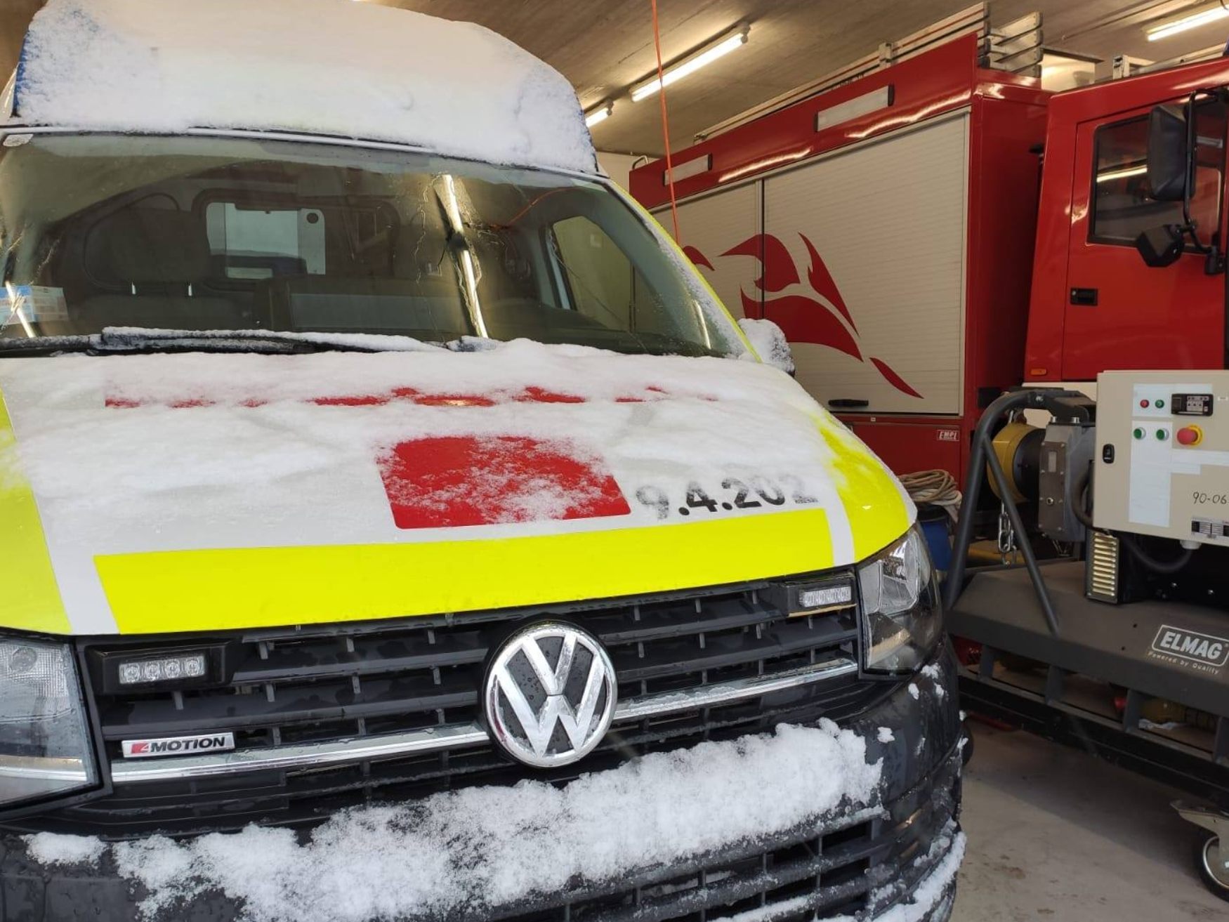 Im Feuerwehrhaus Ebnit ist auch ein Rettungswagen samt Besatzung stationiert