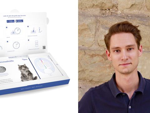 Markus Zengerer, Geschäftsführer bei PEZZ Life, präsentiert innovative Vorsorgetests für Hunde und Katzen Markus Zengerer, Geschäftsführer bei PEZZ Life, präsentiert innovative Vorsorgetests für Hunde und Katzen