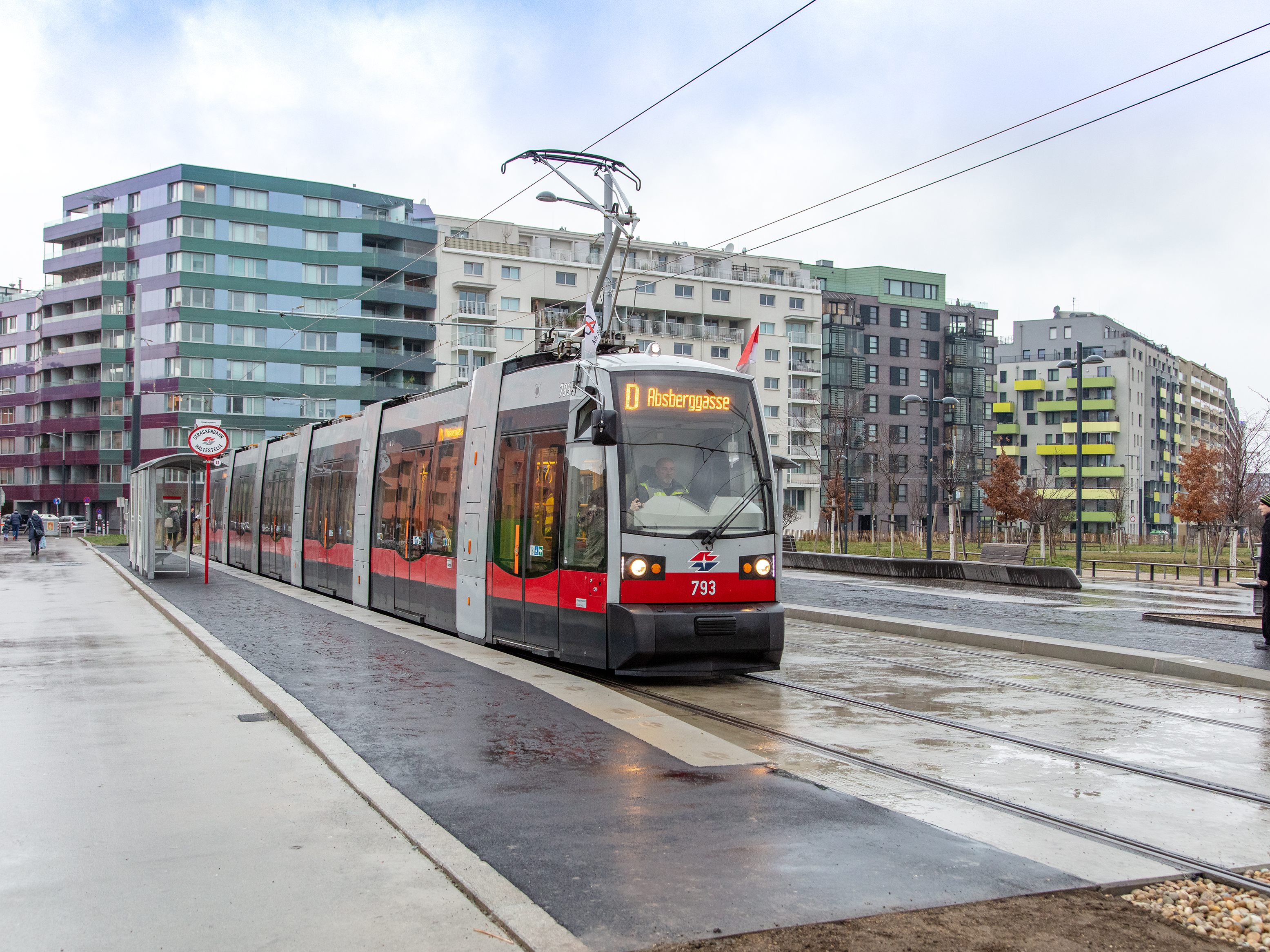 Der Vorfall fand in einer Straßenbahn statt.