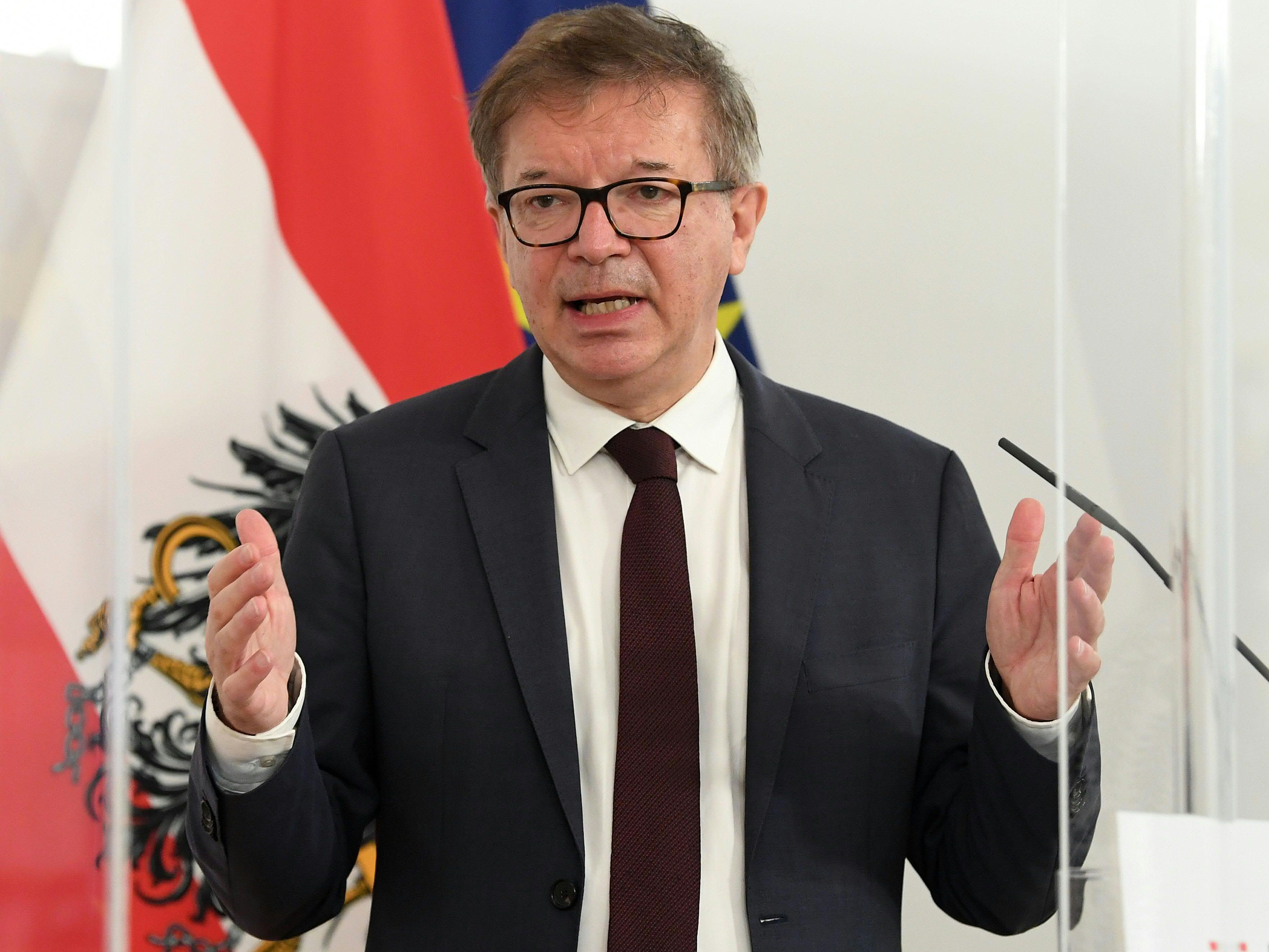 Anschober setzt auf Kalmierung. Anschober setzt auf Kalmierung.