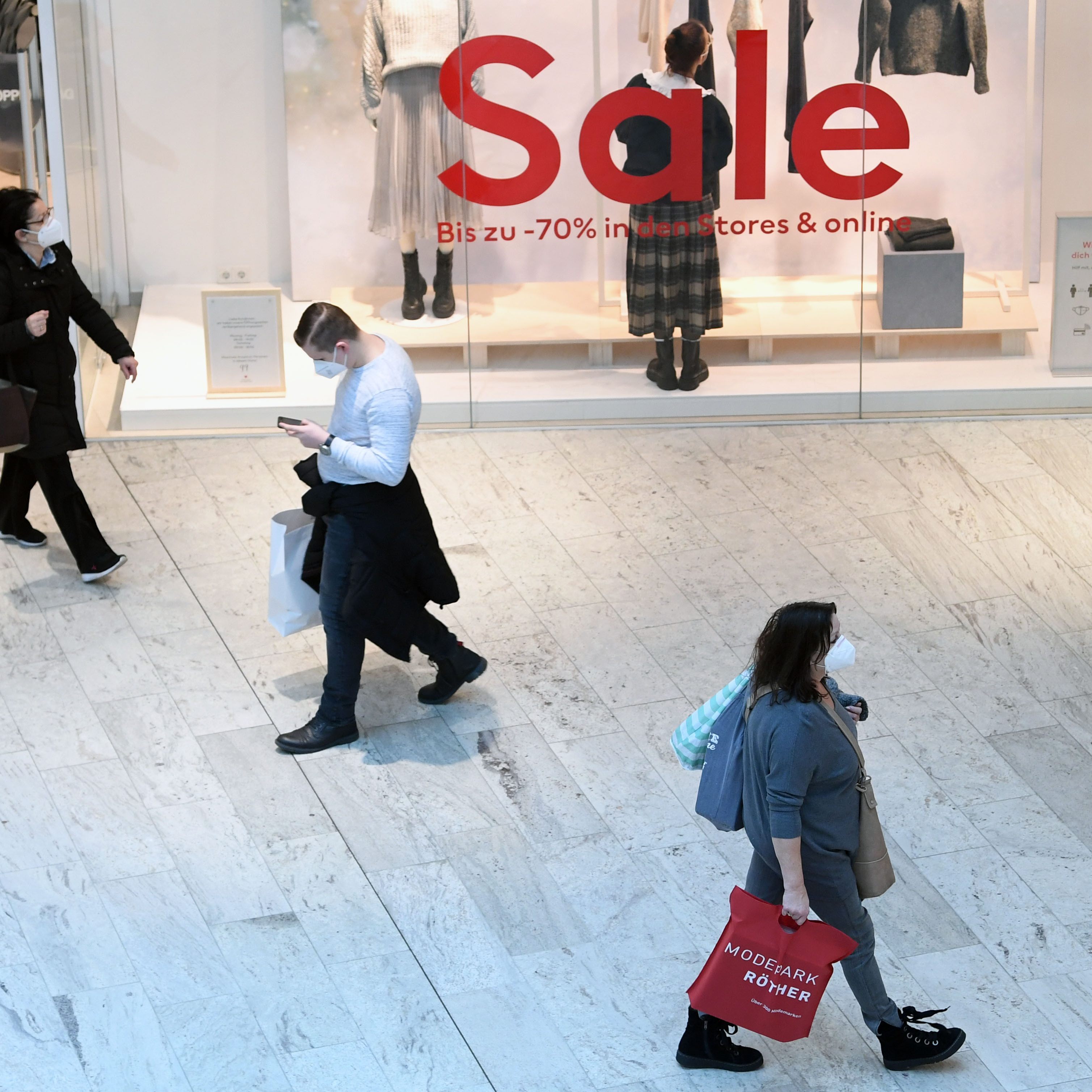 Öffnung des Handels: 20.000 Arbeitslose wieder in Beschäftigung.