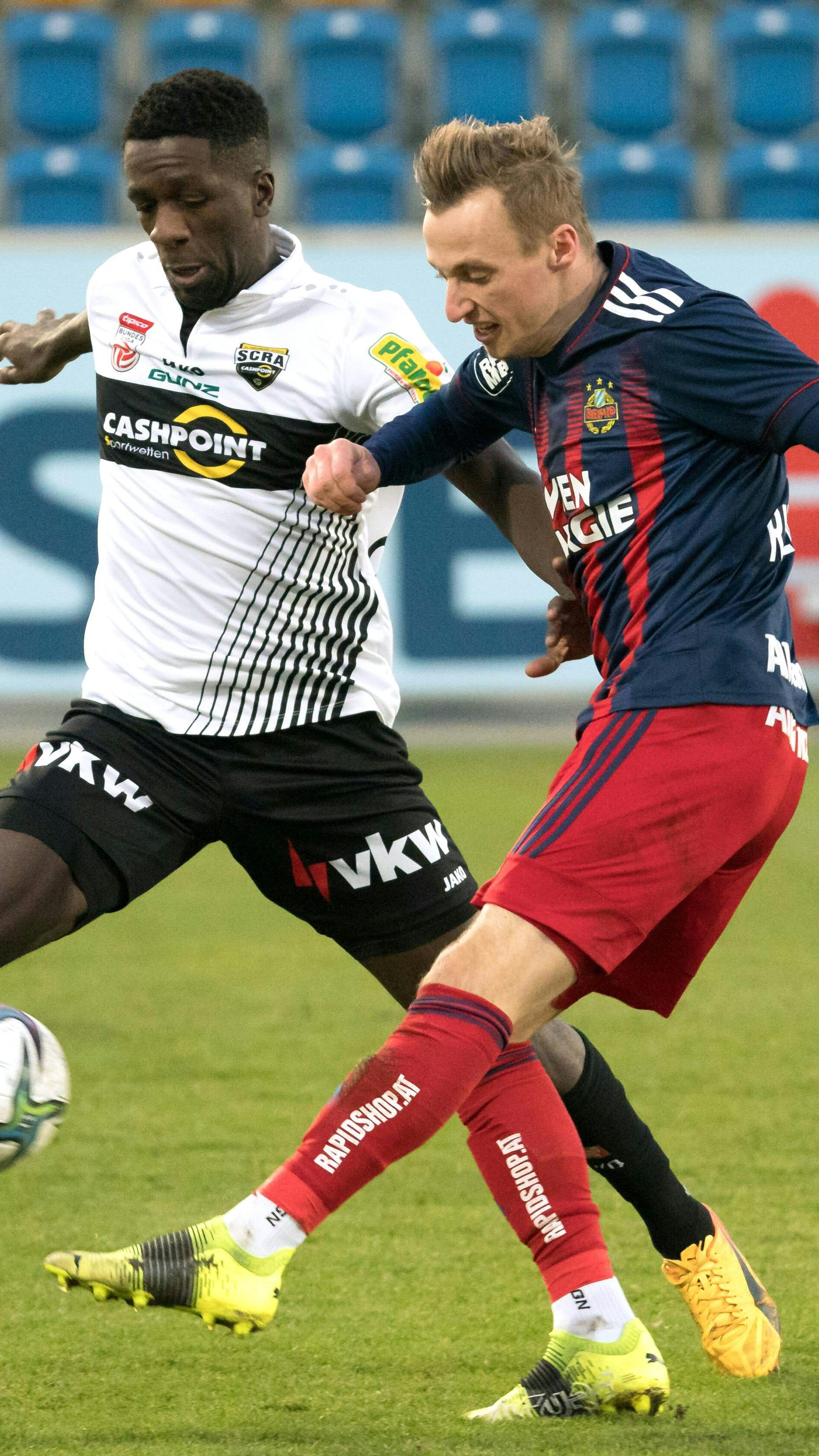 Rapid konnte die Siegesserie gegen Altach nicht fortsetzen.