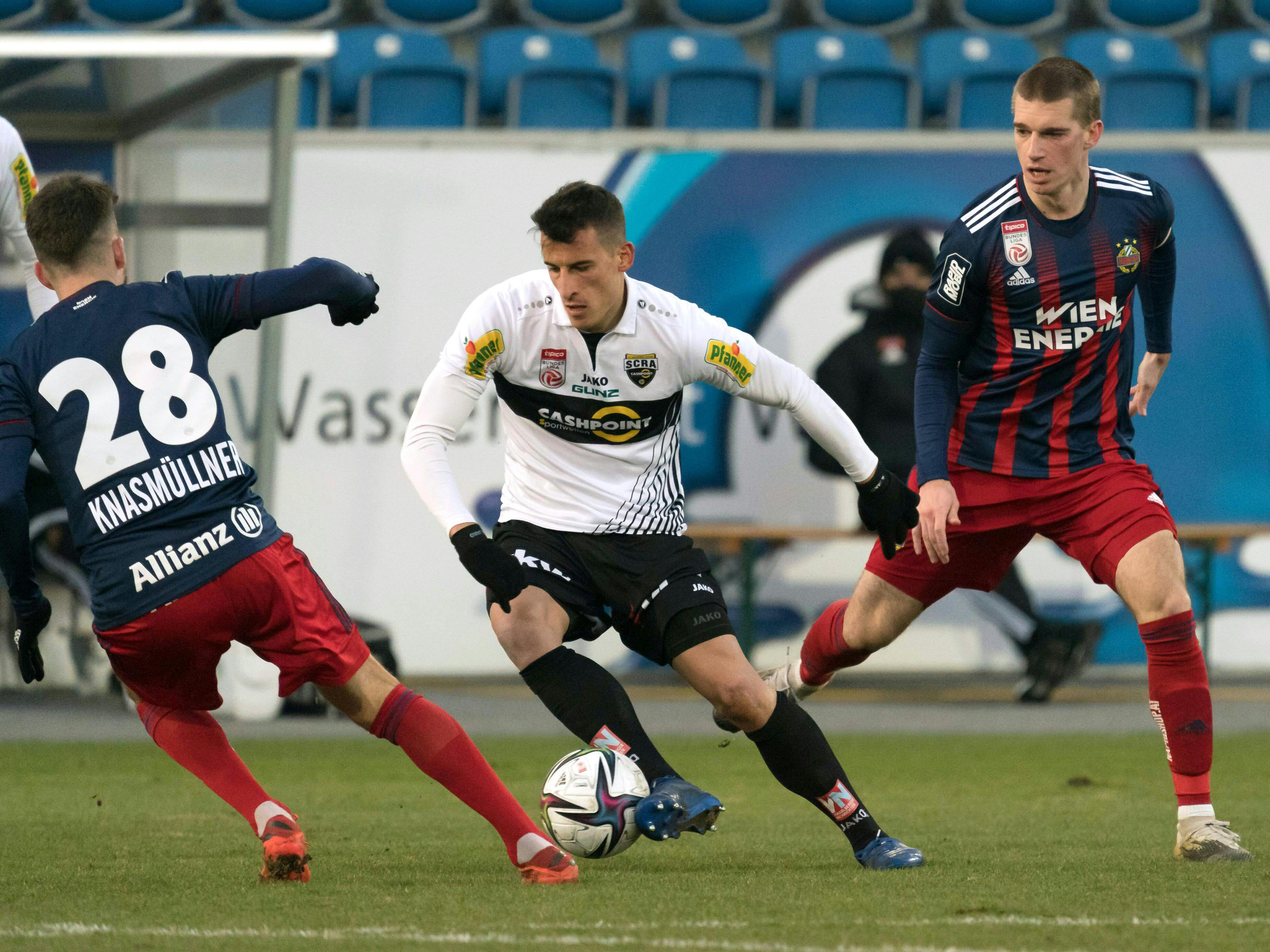 Rapid Wien und SCR Altach trennen sich mit 0:0. Rapid Wien und SCR Altach trennen sich mit 0:0.