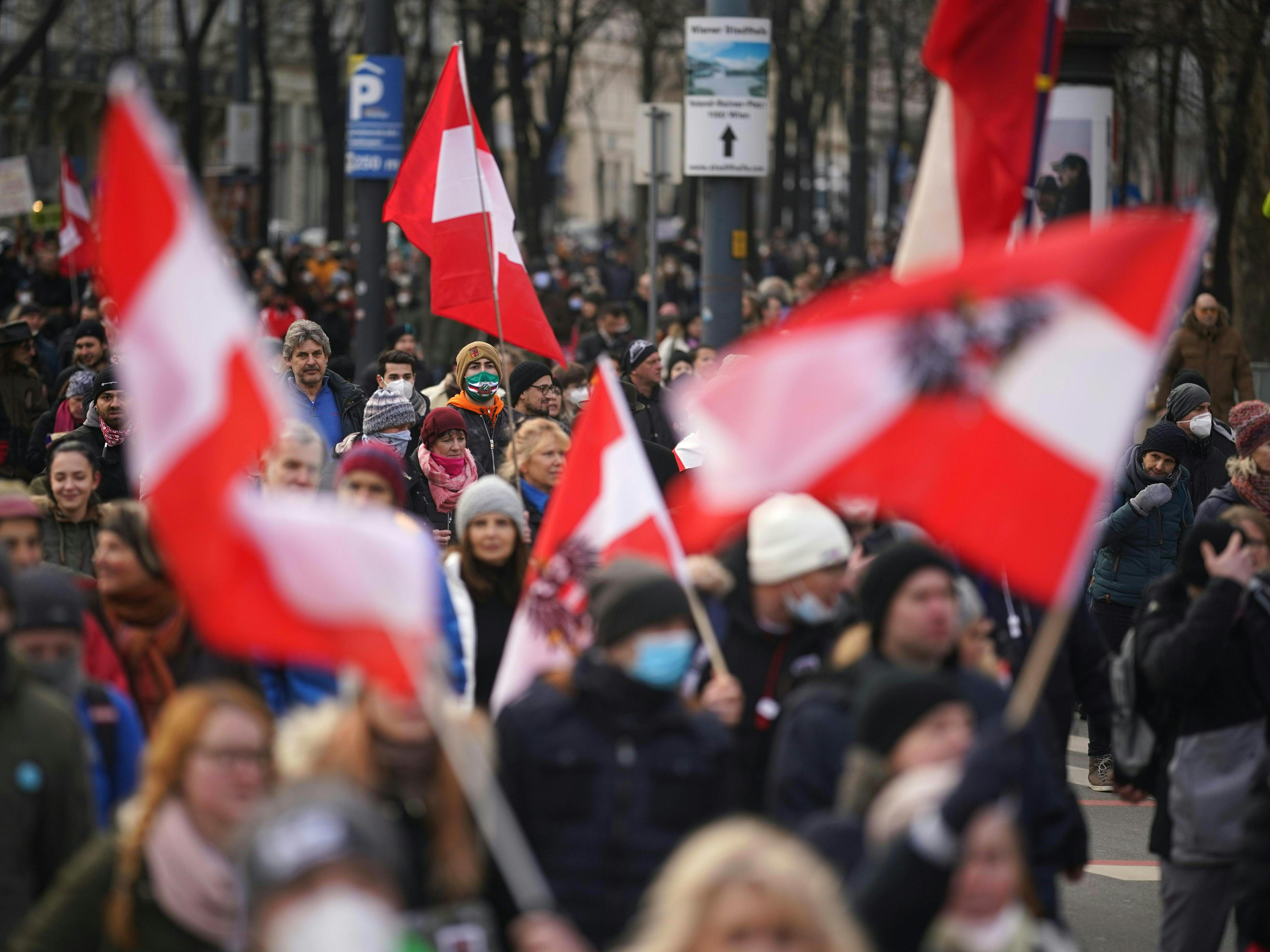 Die FPÖ-Politiker seien bei der Corona-Demo auf "parlamentarischer Beobachtung" gewesen. Die FPÖ-Politiker seien bei der Corona-Demo auf "parlamentarischer Beobachtung" gewesen.