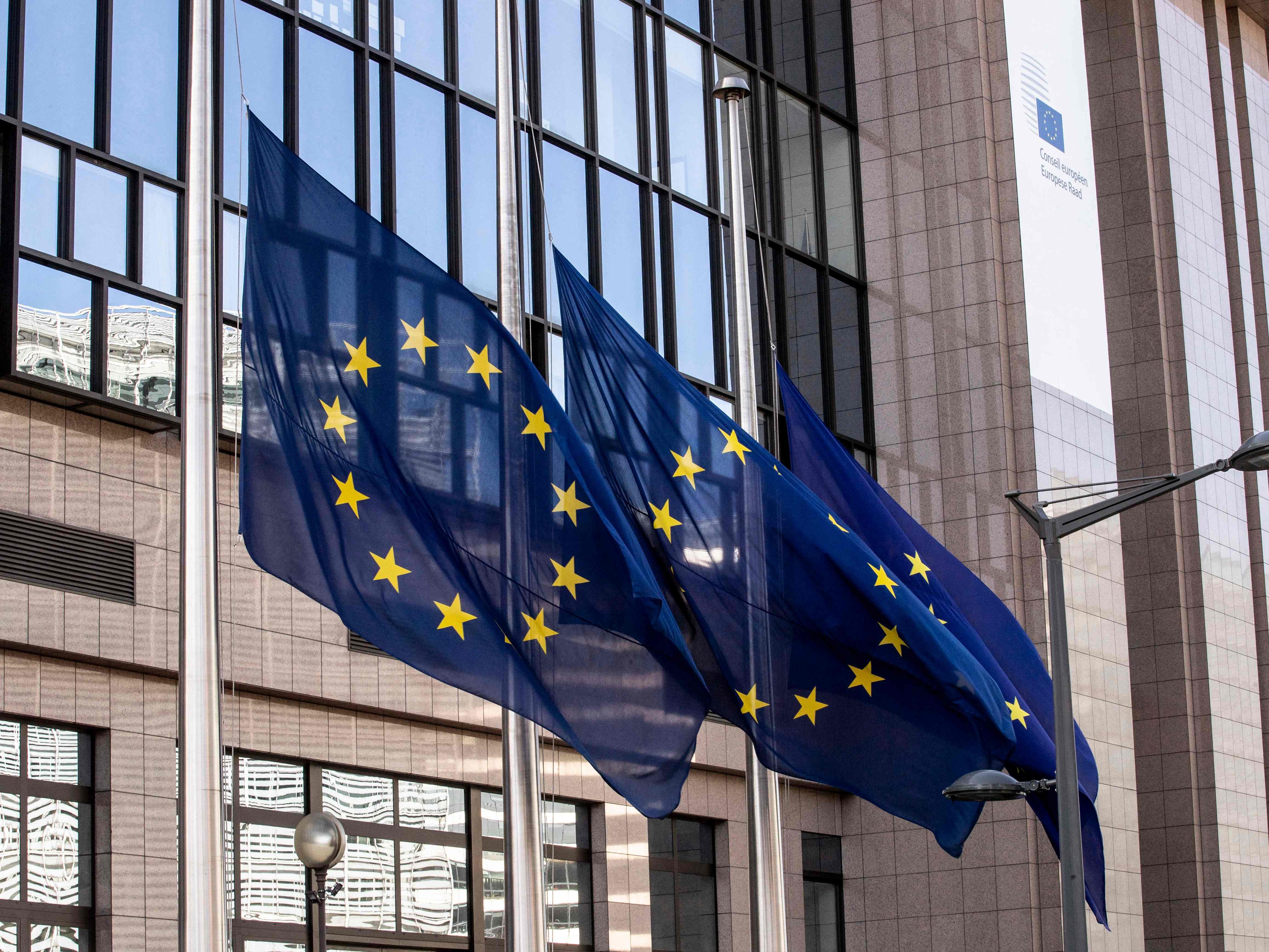 EU-Gipfel ringt um Grenzkontrollen und Impfstoffproduktion. EU-Gipfel ringt um Grenzkontrollen und Impfstoffproduktion.