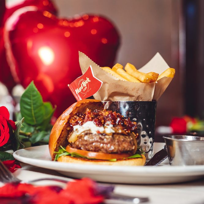 Das Hard Rock Cafe Vienna präsentiert ein besonderes Menü zum Valentinstag.