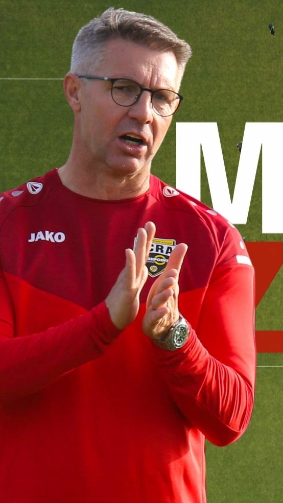 Damir Canadi (r.) und Peter Pfanner (r.) sind zu Gast in der MIXED ZONE.