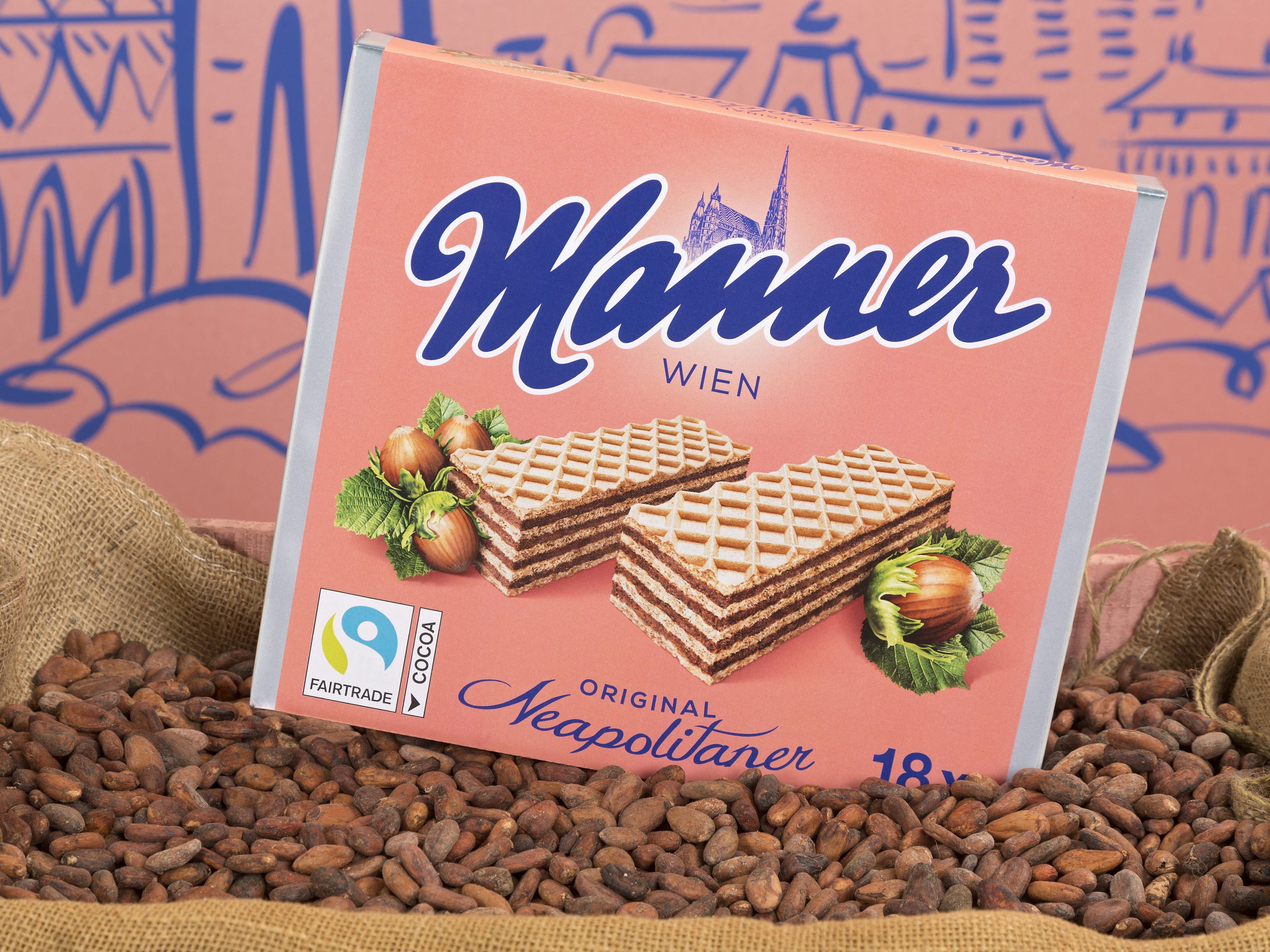 Bis Jahresende 80 Prozent der Manner-Produkte mit Fairtrade-Kakao-Siegel. Bis Jahresende 80 Prozent der Manner-Produkte mit Fairtrade-Kakao-Siegel.