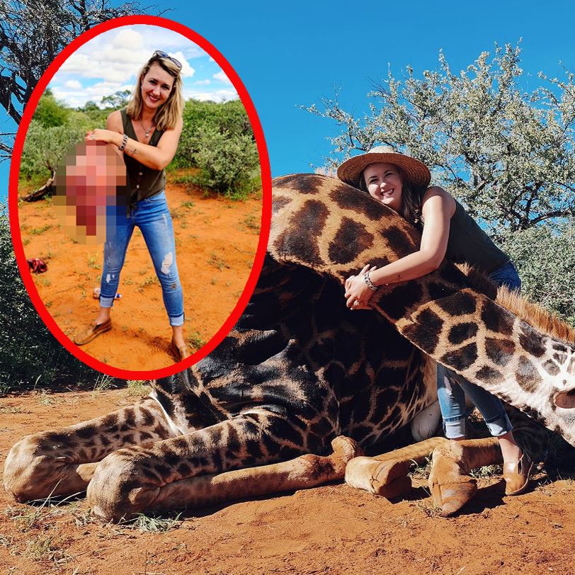 Merelize mit der elegten Giraffe.