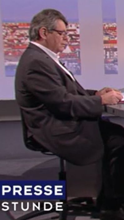 ÖGB-Chef Katzian im Gespräch mit VN-Chefredakteur Gerold Riedmann und Regina Pöll (ORF).