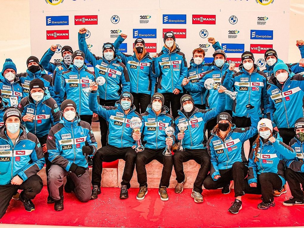 Das erfolgreiche Österreichische Rodlerteam. Das erfolgreiche Österreichische Rodlerteam.