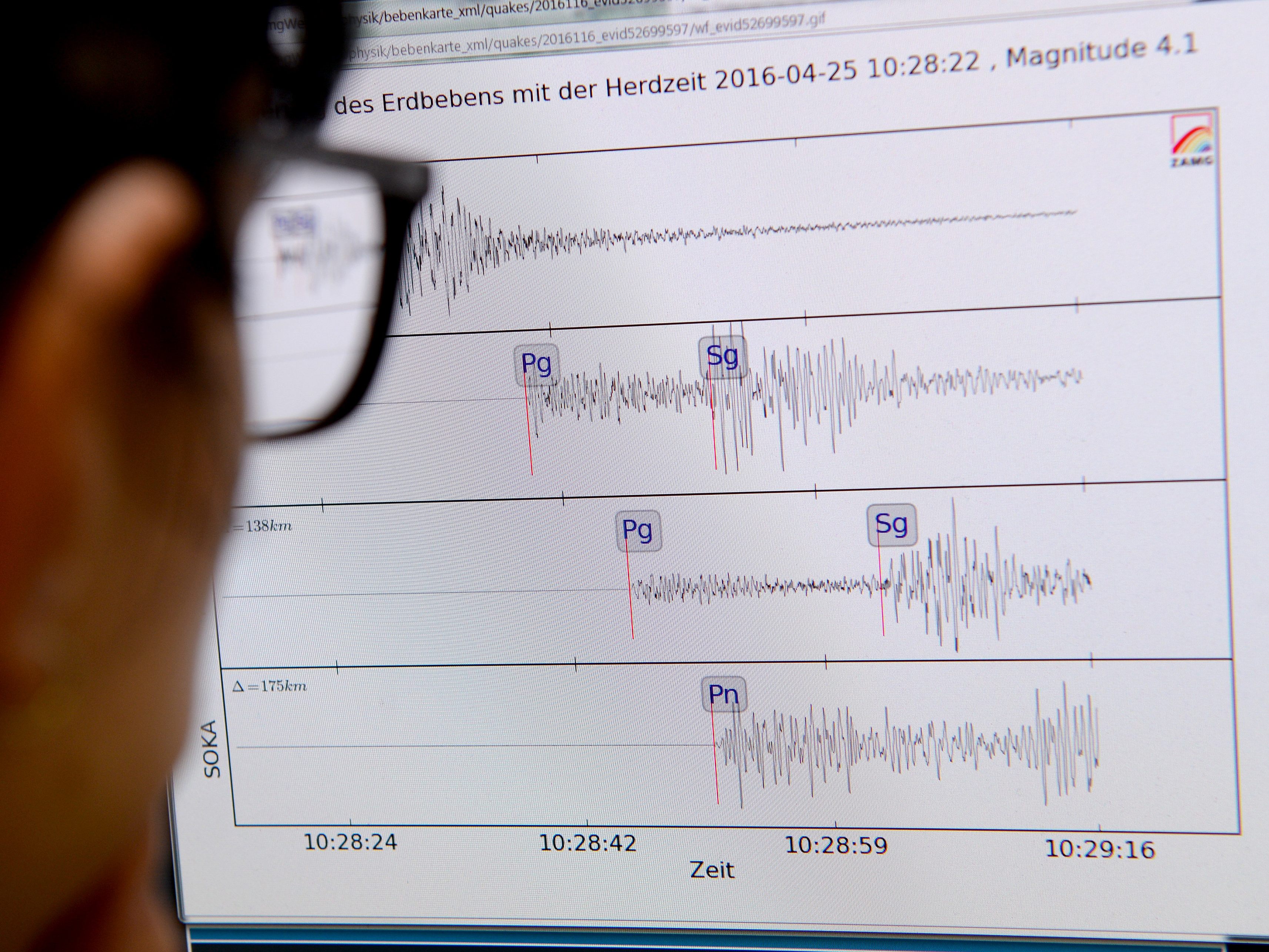 In Österreich war Montagabend ein leichtes Erdbeben spürbar.