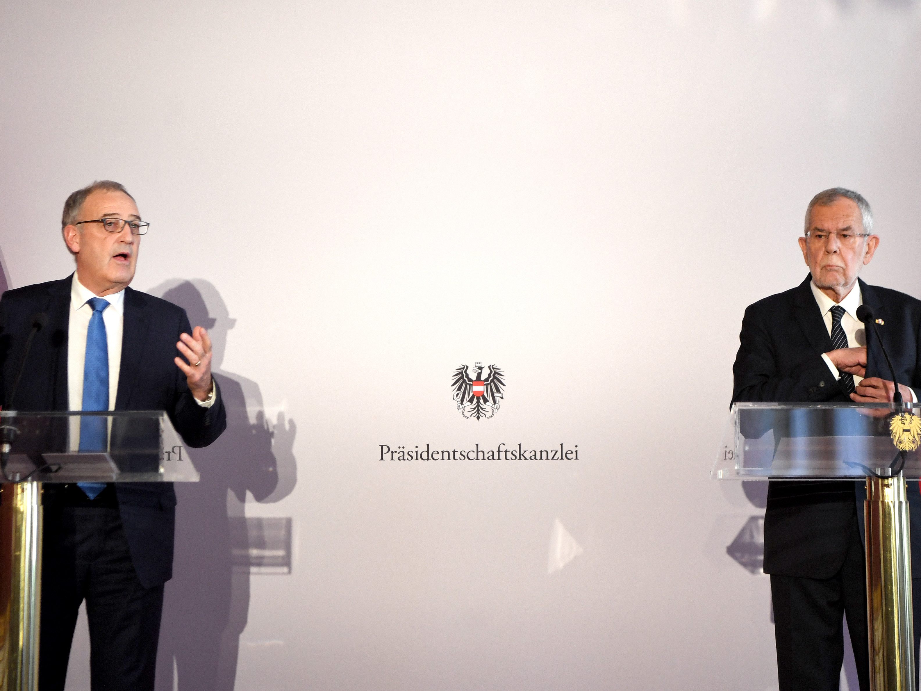 Parmelin traf Van der Bellen. Parmelin traf Van der Bellen.