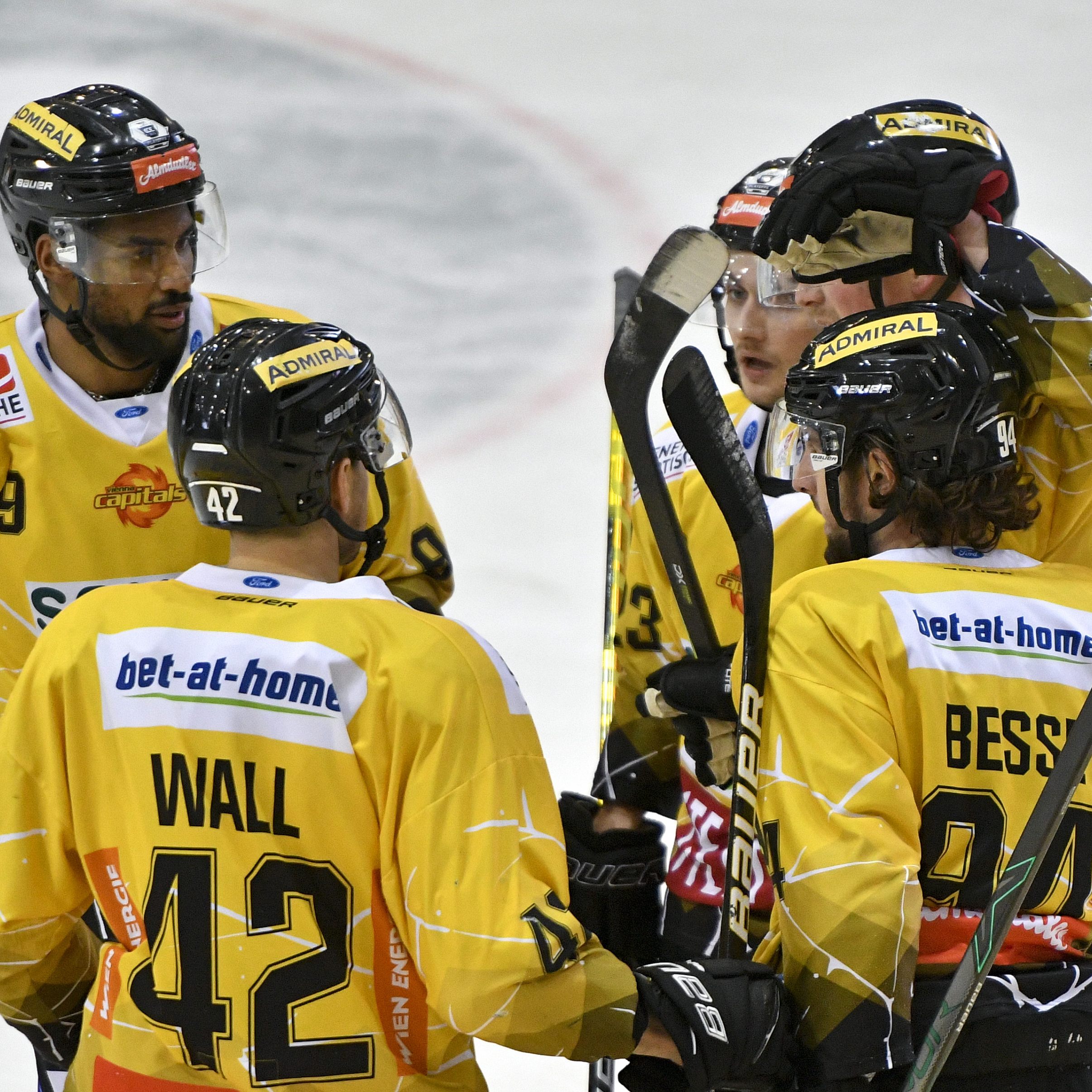 Die Vienna Capitals konnten einen Sieg verbuchen.