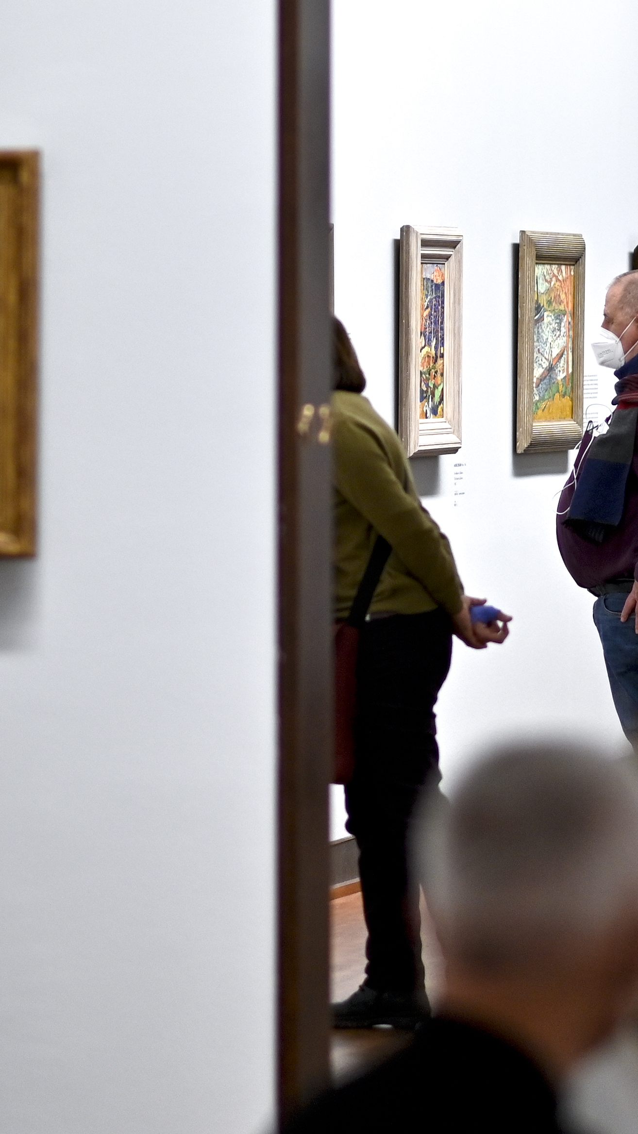 Besucher in der Wiener Albertina zu Zeiten von Corona.