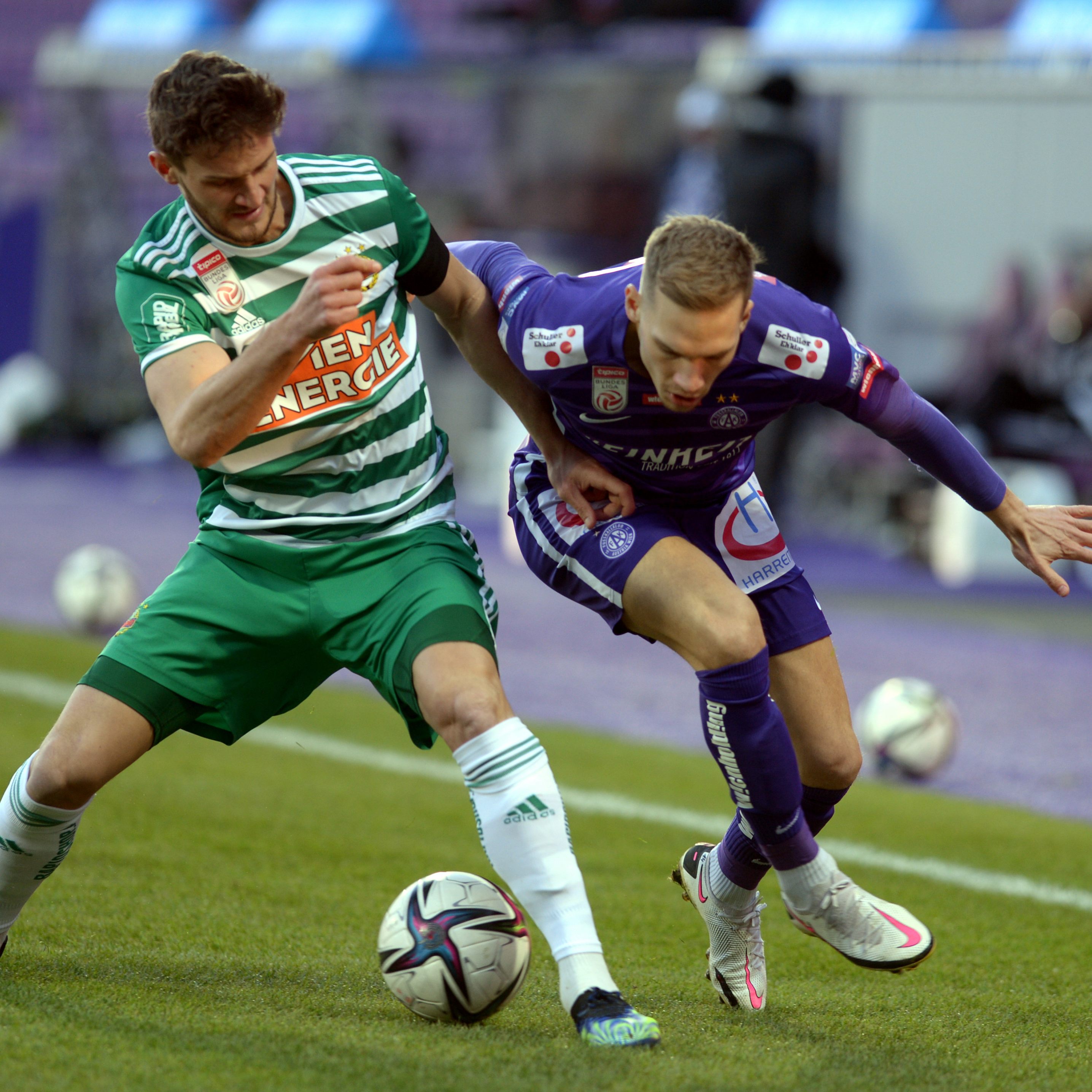 Von einem dringend benötigten Sieg war die Austria noch weiter weg als Rapid.