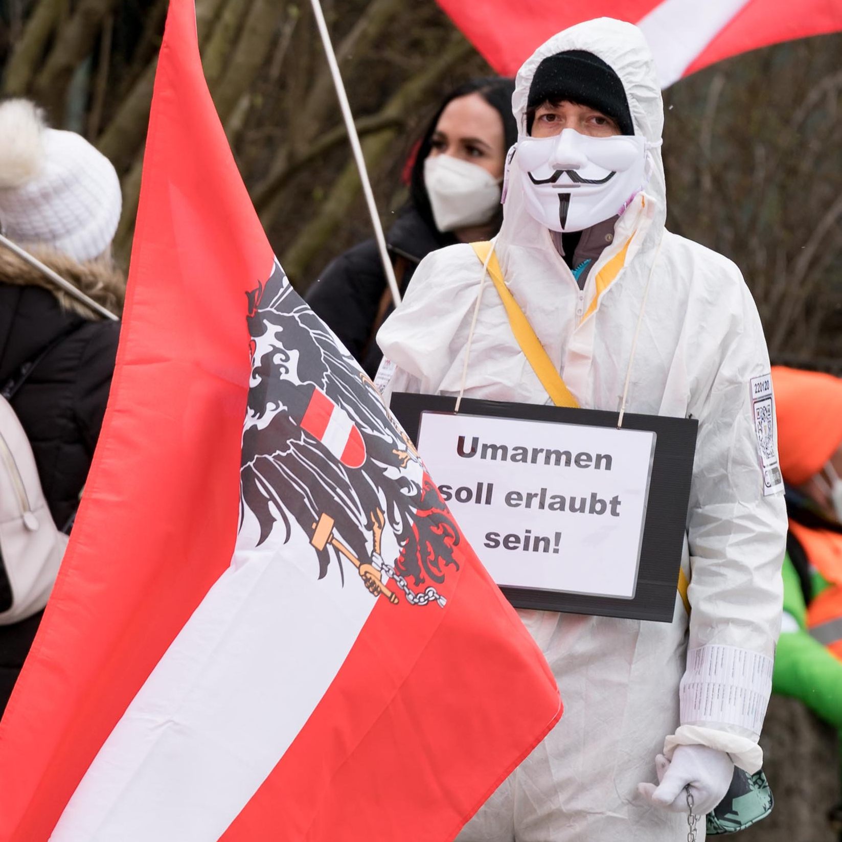 Rund 300 Teilnehmer nahmen am Sonntag an der Corona-Demo teil.