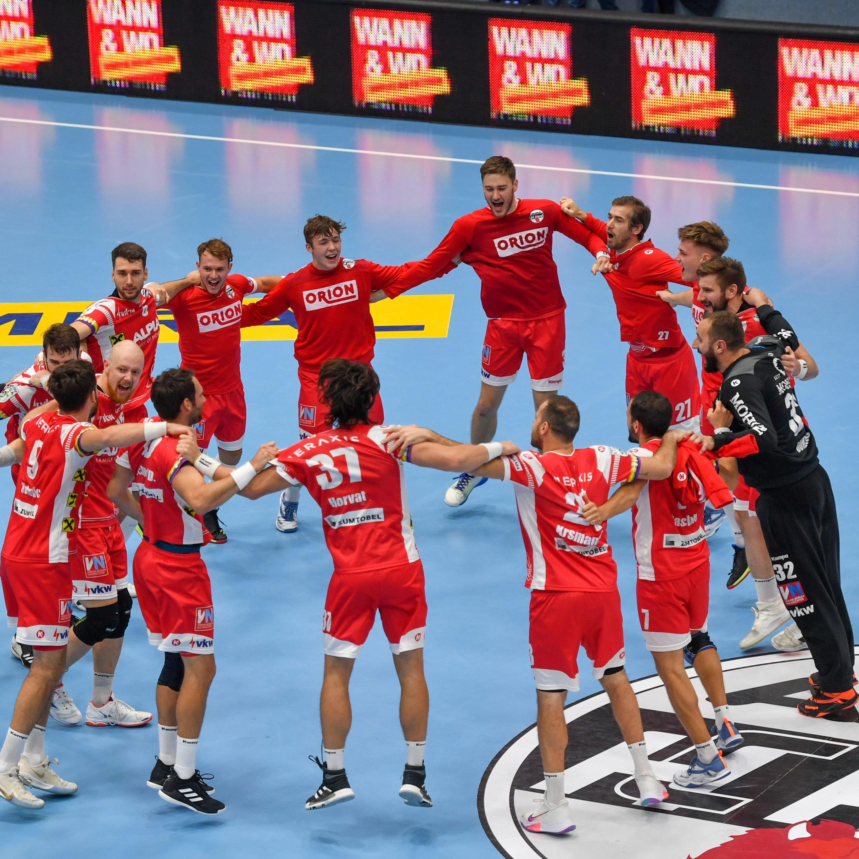 DIe Harder jubelten am Ende über einen klaren Erfolg.