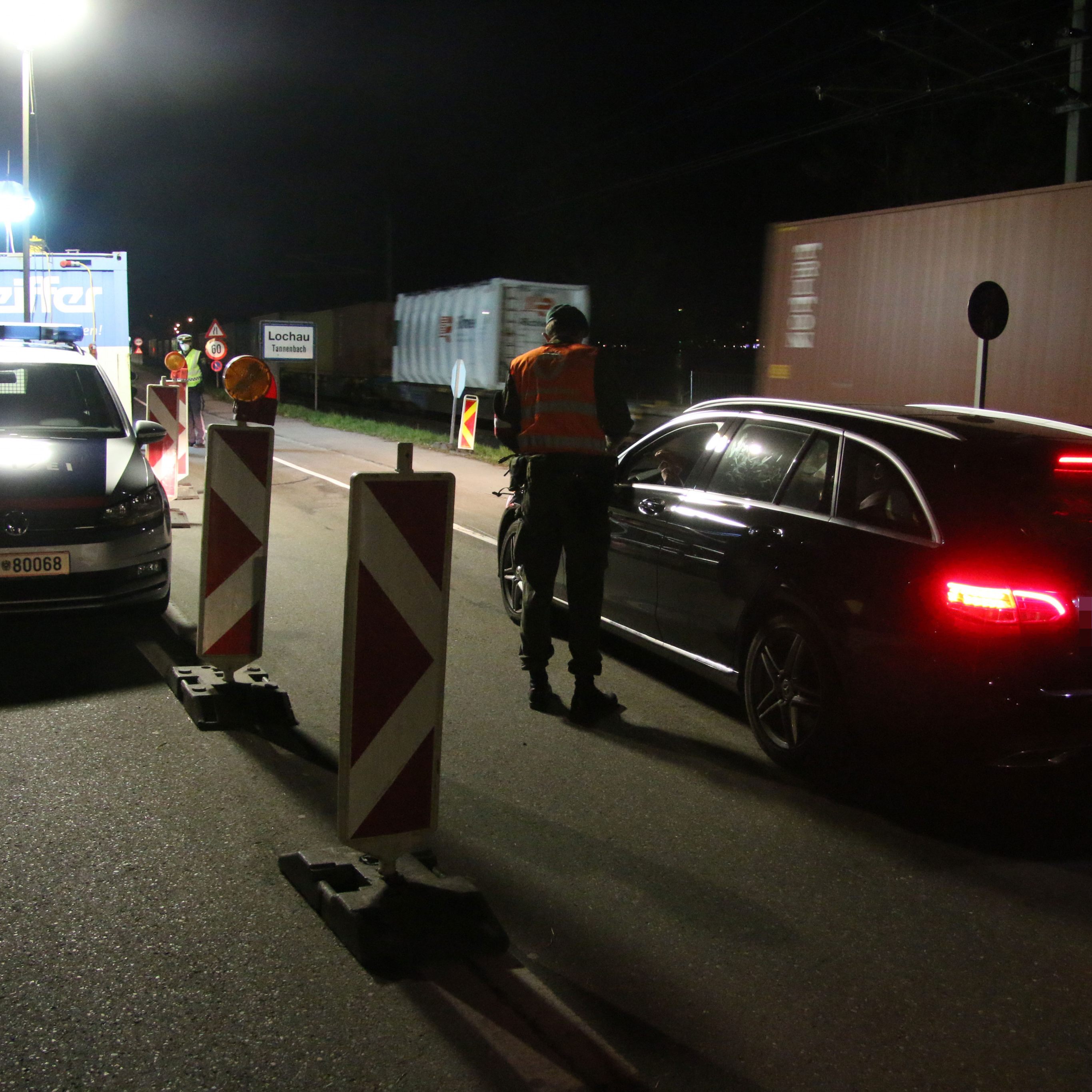 Seit Mitternacht gibt es Kontrollen bei der Ausreise aus dem Leiblachtal.