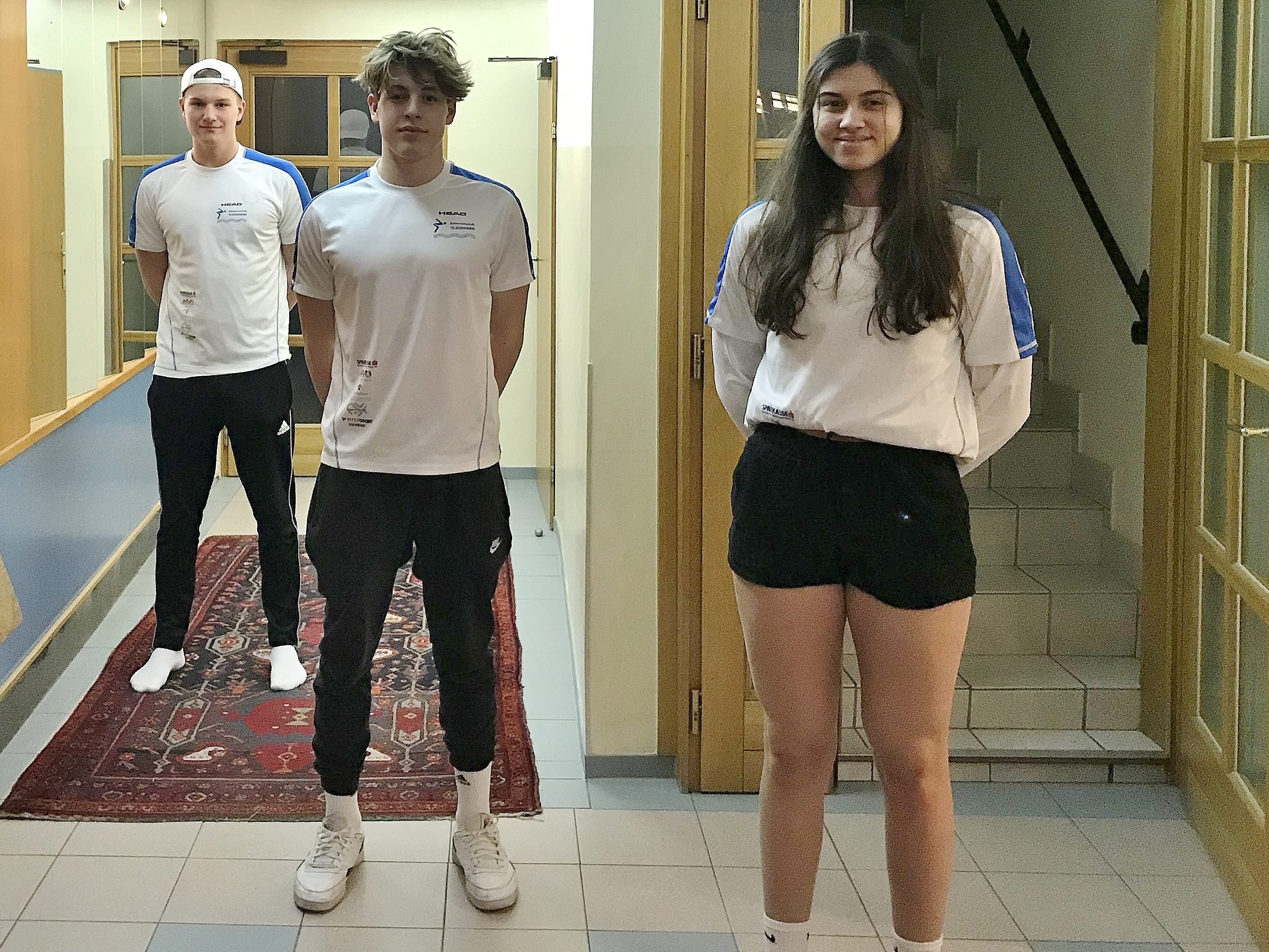 Die drei Athleten vom TS Dornbirn Schwimmen zeigten sich zufrieden mit ihrer Leistung bei den Österreichischen Hallennachwuchsmeisterschaften.