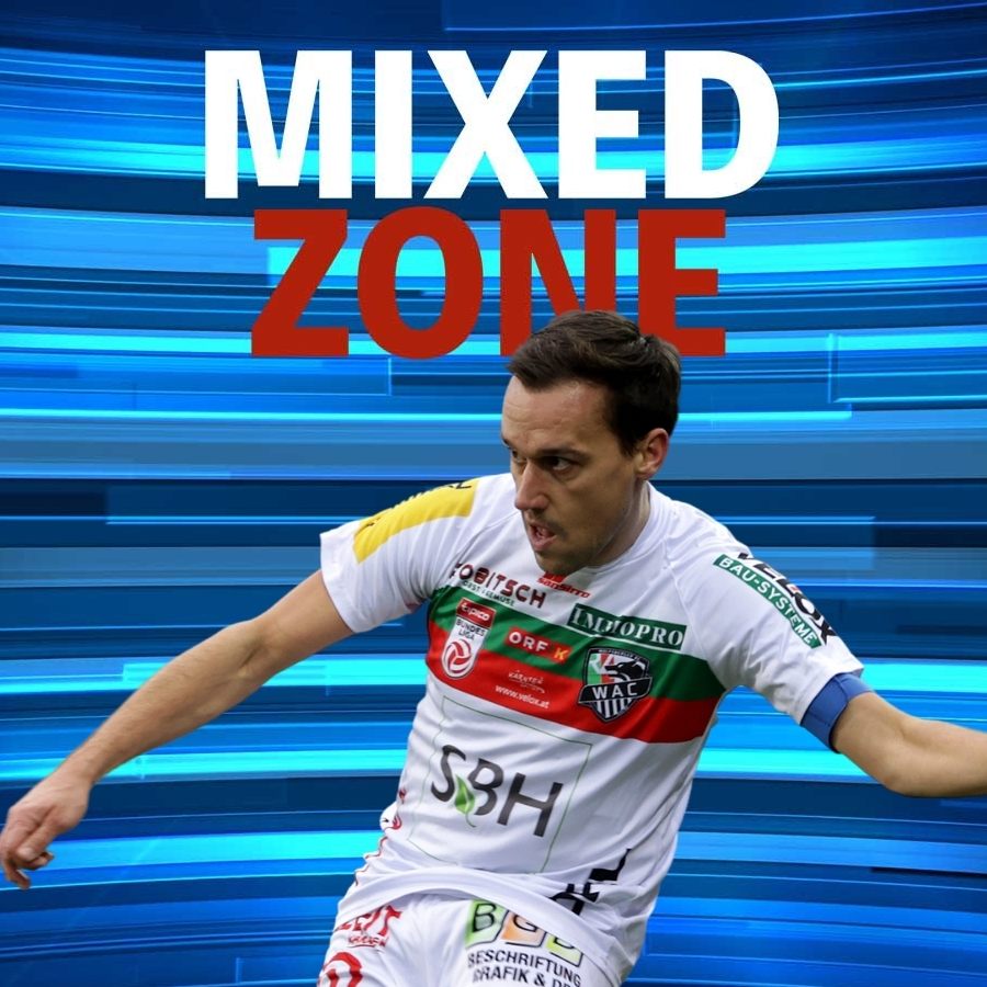 WAC-Kapitän Michael Liendl zu Gast in der MIXED ZONE.