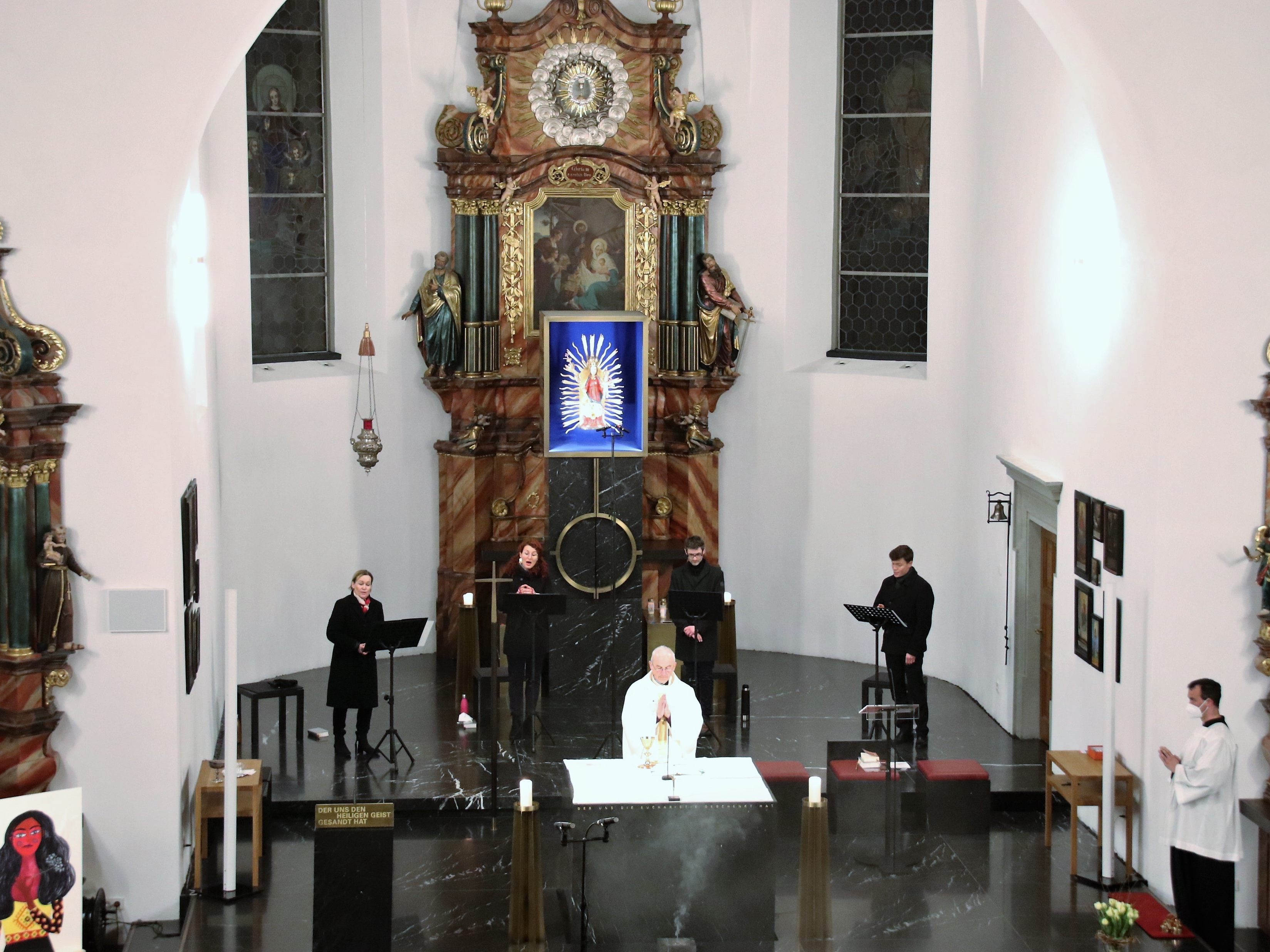 Musikalisch umrahmter Festgottesdienst am Josefitag in der Basilika.