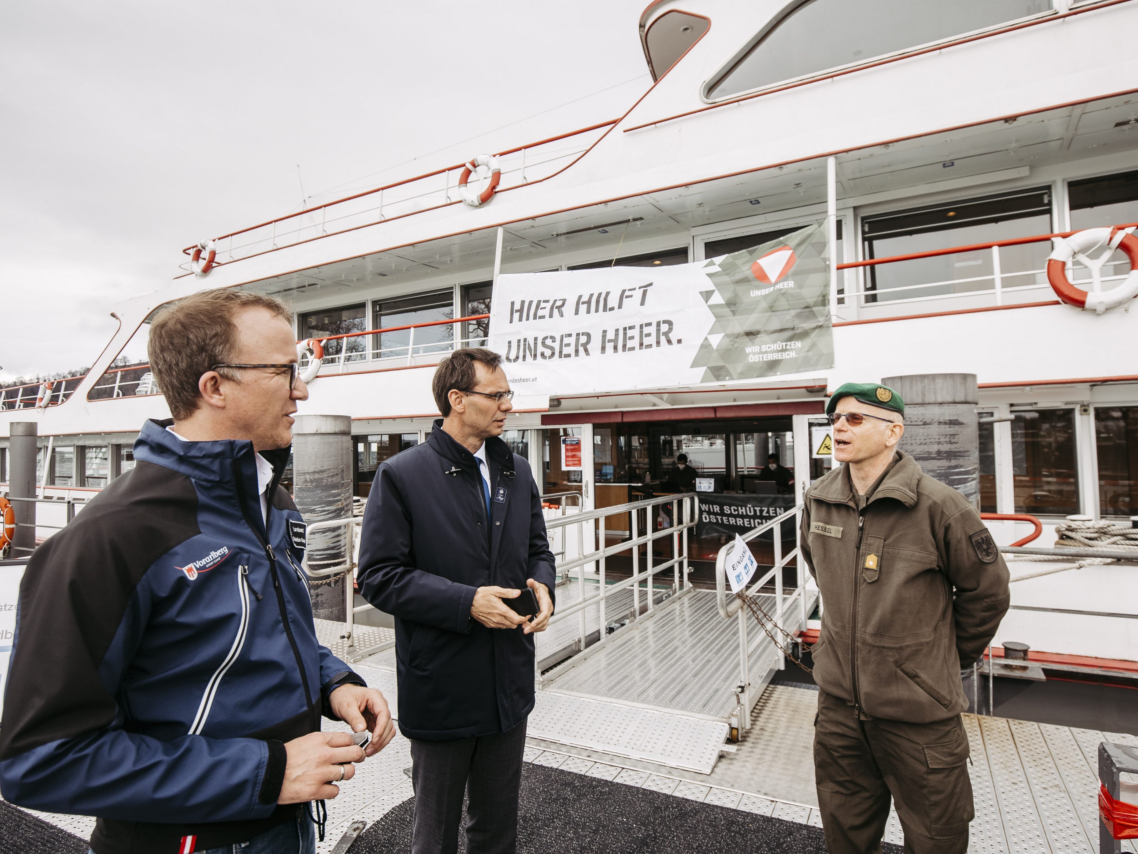 Antigentestungen auf dem MS „Vorarlberg“