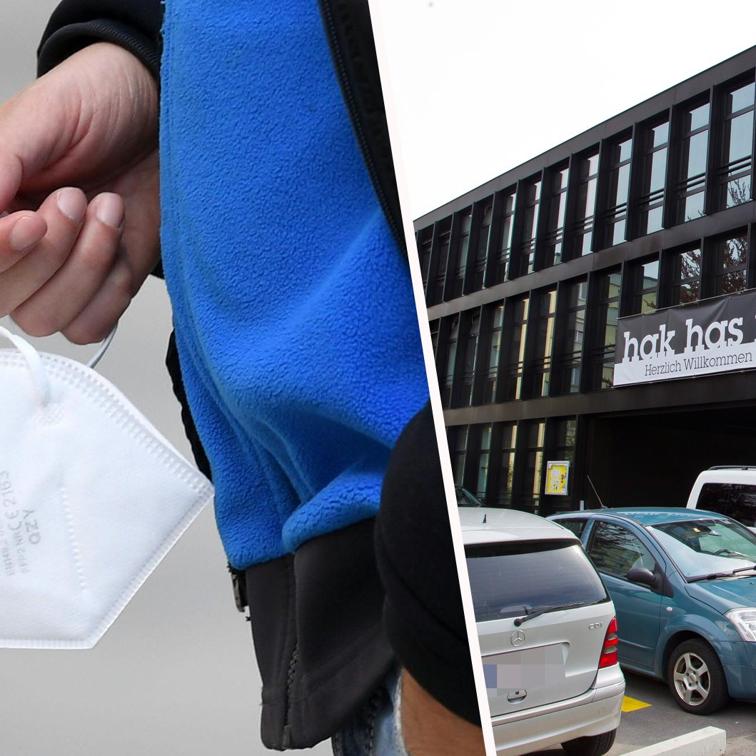 Ein Lehrer der HAK Feldkirch unterrichtete von zu Hause aus.