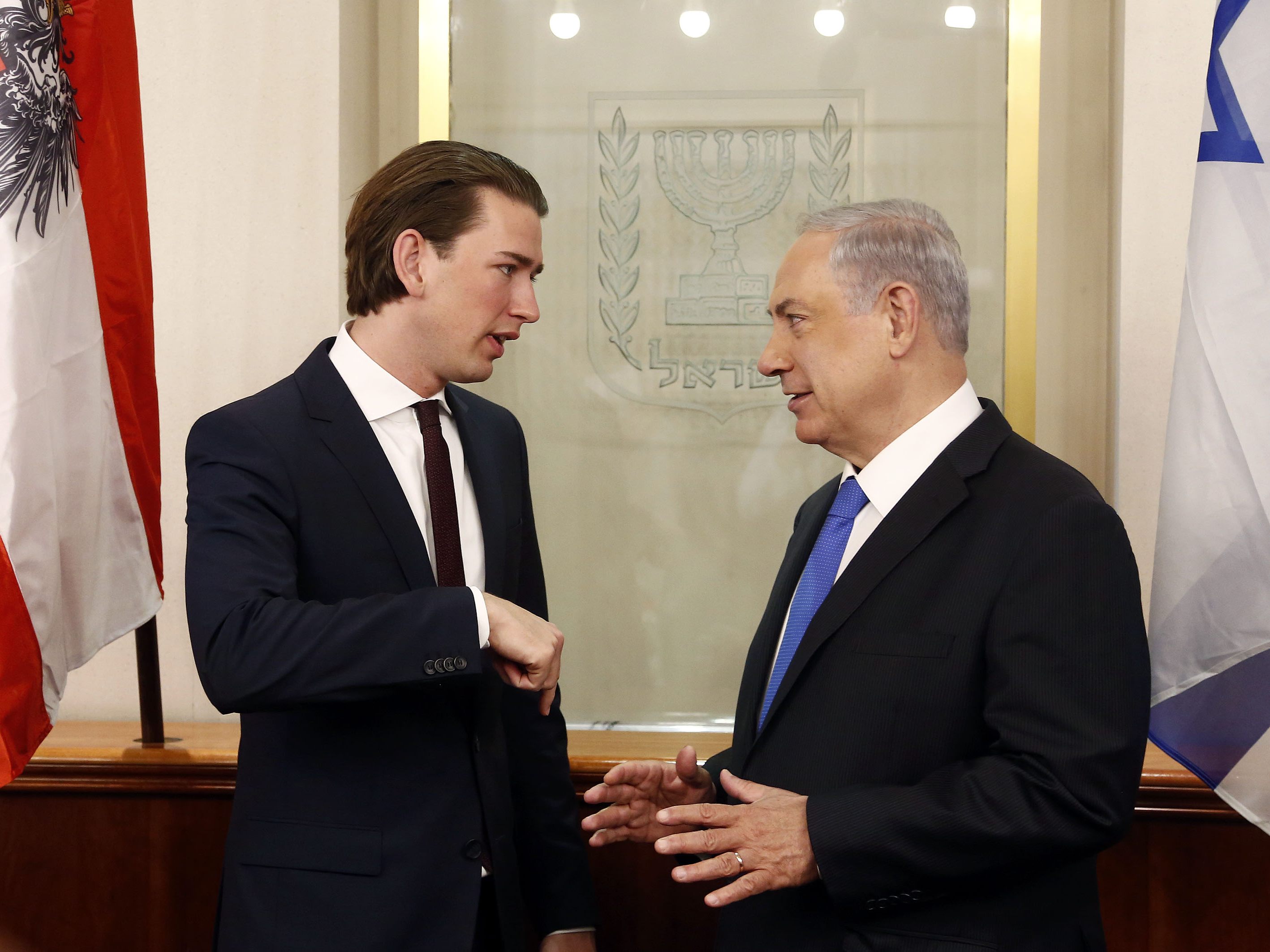 Sebastian Kurz pflegt seit vielen Jahren eine enge Beziehung mit Israels Premier Netanjahu. Sebastian Kurz pflegt seit vielen Jahren eine enge Beziehung mit Israels Premier Netanjahu.