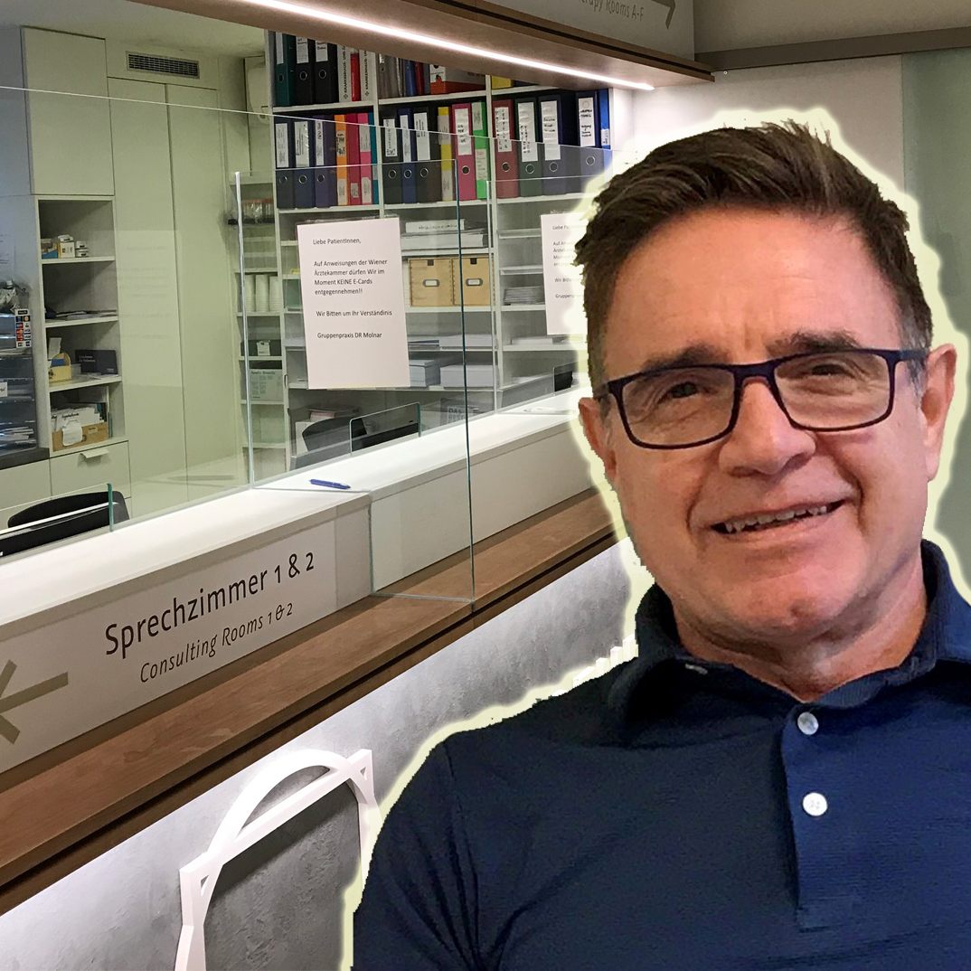 Dr. Molnár praktiziert seit 35 Jahren in seiner Praxis.