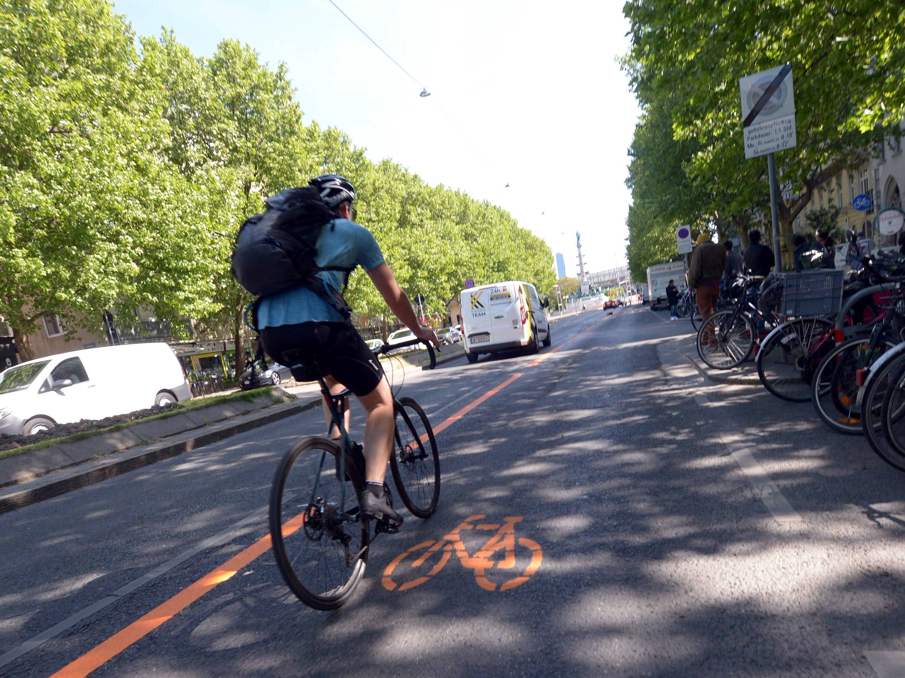 Es gab eine Zunahme des Radverkehrs zwischen elf und 48 Prozent.