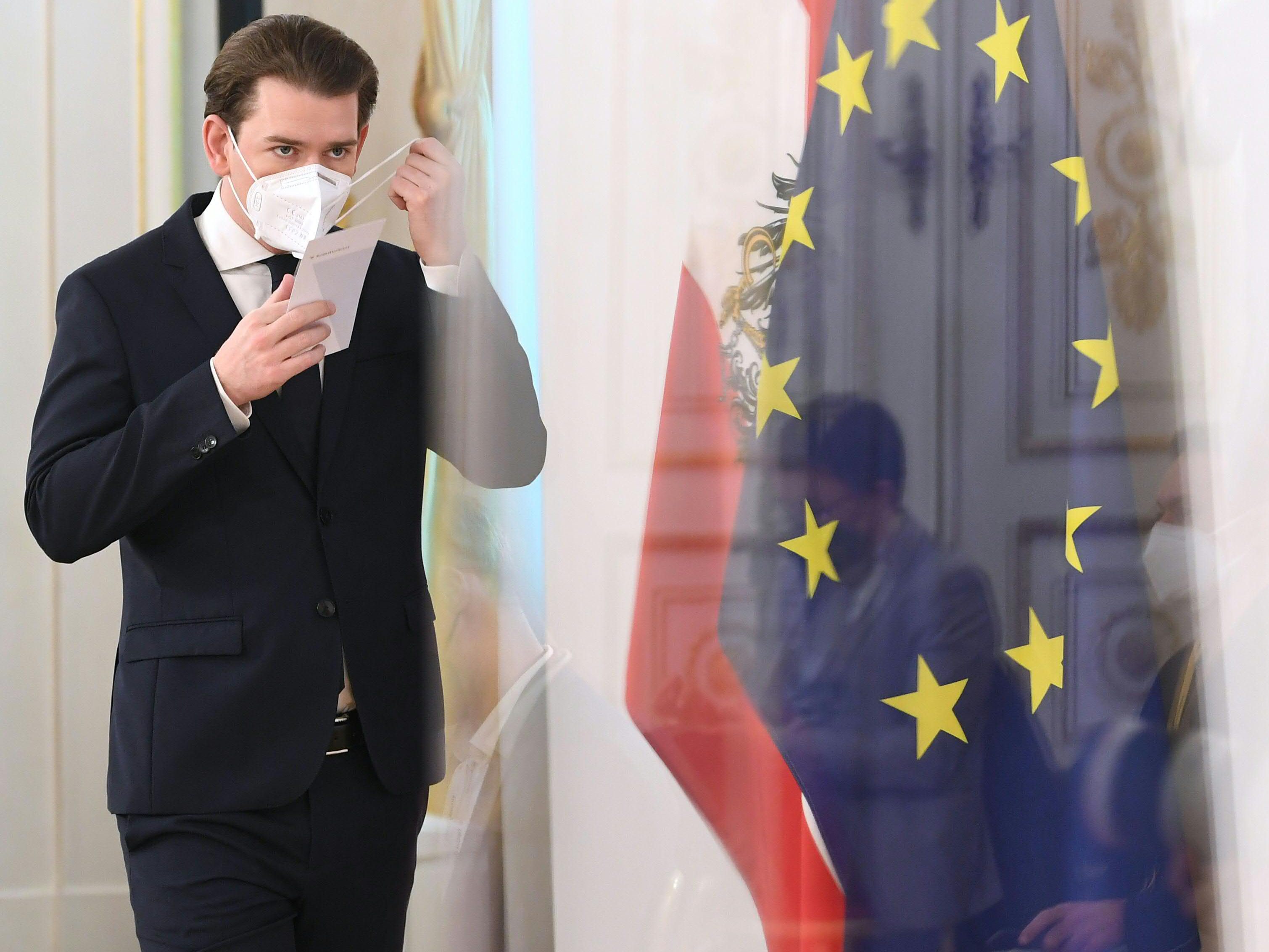 Livestream BK Kurz nach dem IntensivGipfel Coronavirus VOL.AT