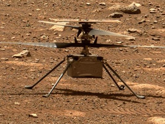 Der kurze Flug fand am Montag (19.4.) statt.