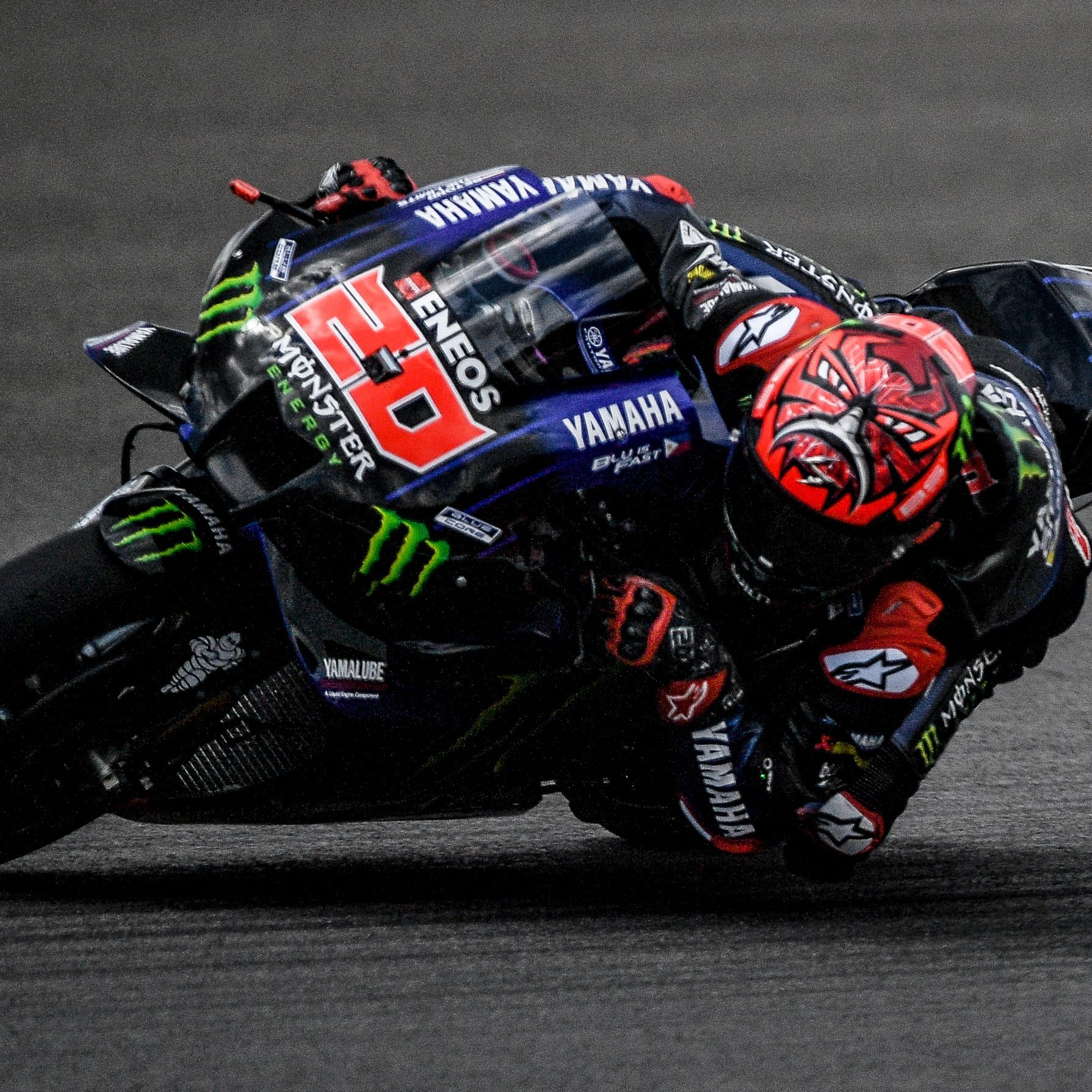 Der französische Yamaha-Pilot Fabio Quartararo startet heute aus der Poleposition.