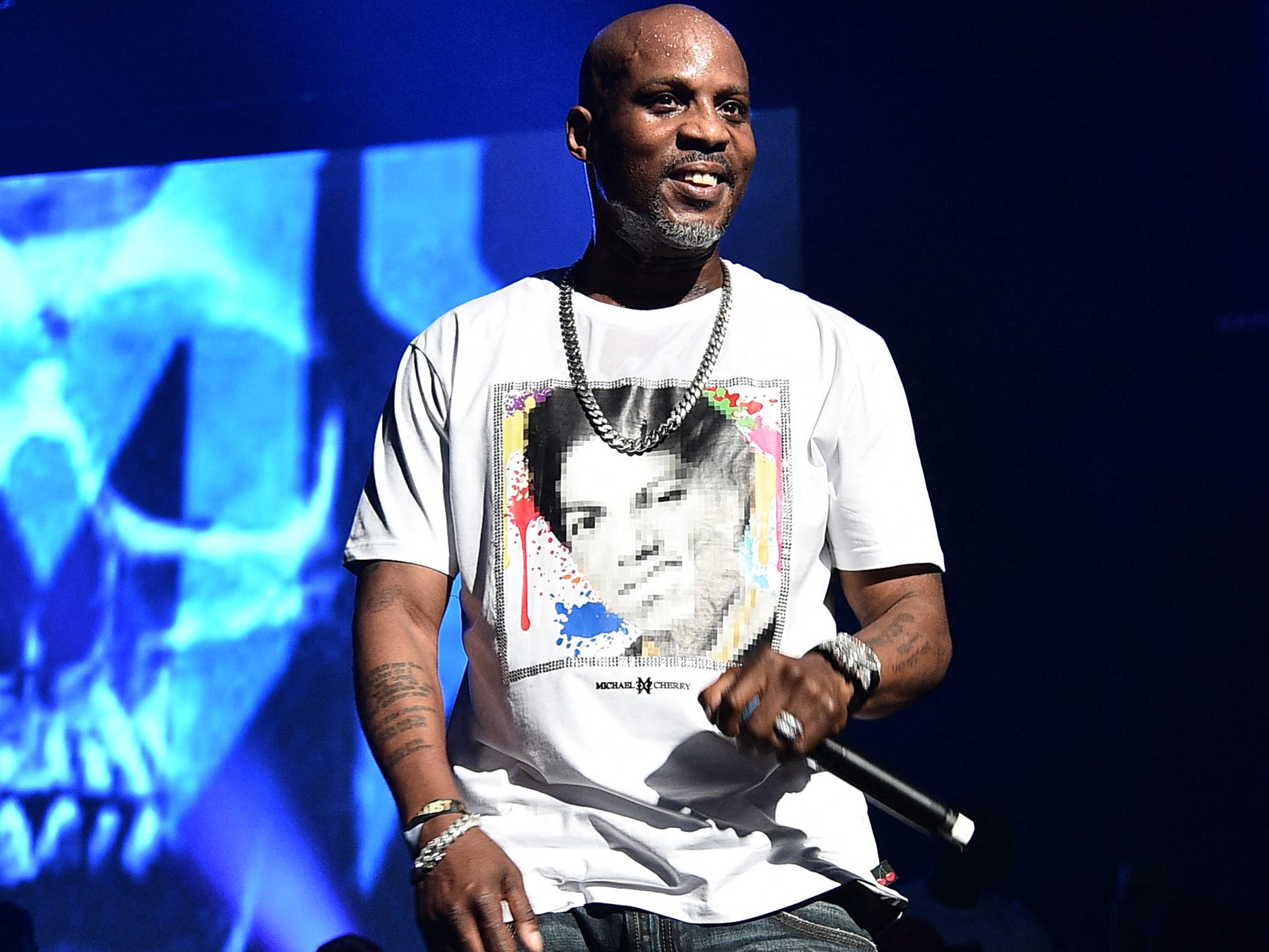 DMX bei einem Auftritt im Juni 2019 in New York. DMX bei einem Auftritt im Juni 2019 in New York.