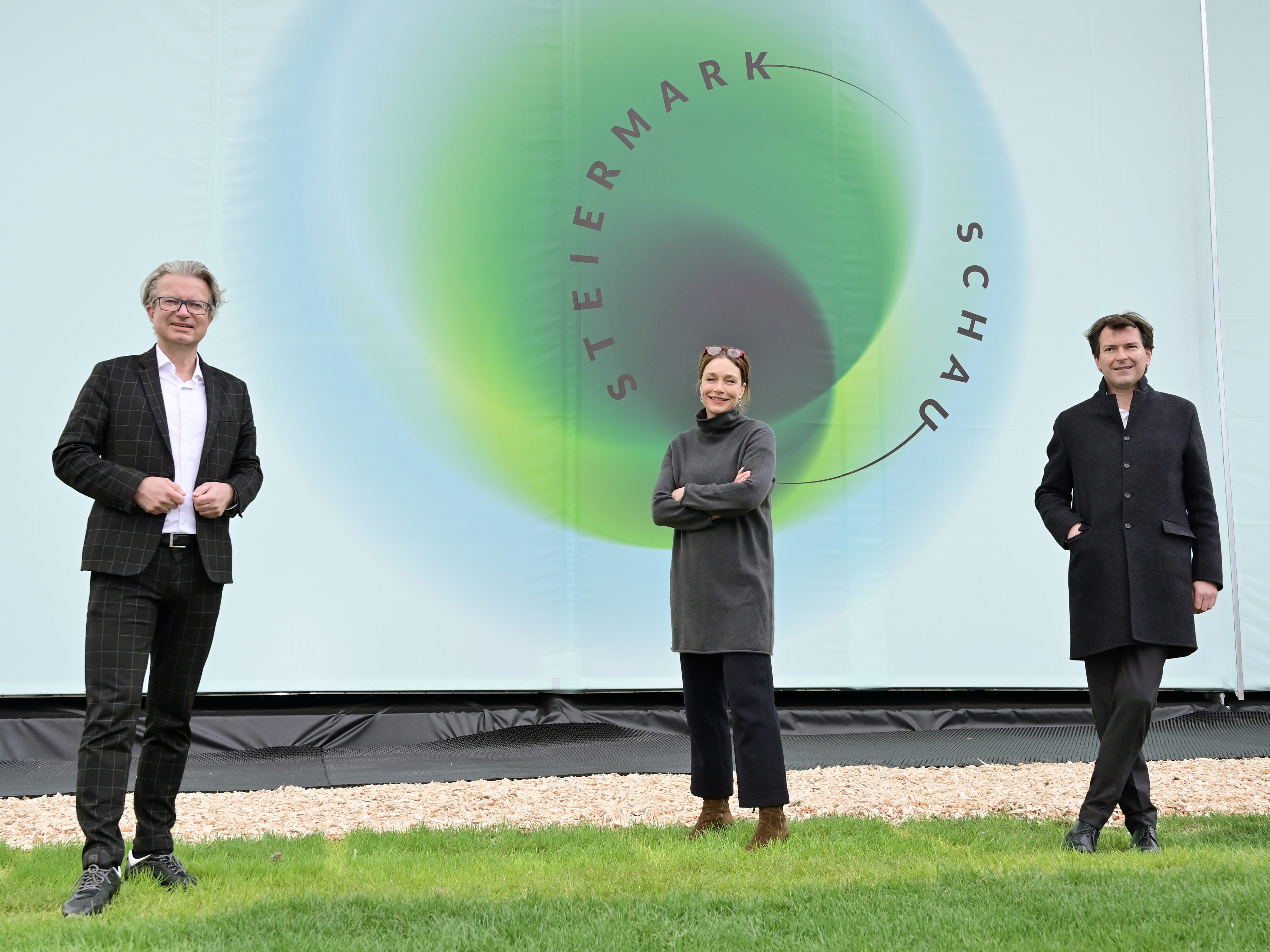 Drexler, Kury und Kada in Vorbereitung auf die STEIERMARK SCHAU. Drexler, Kury und Kada in Vorbereitung auf die STEIERMARK SCHAU.