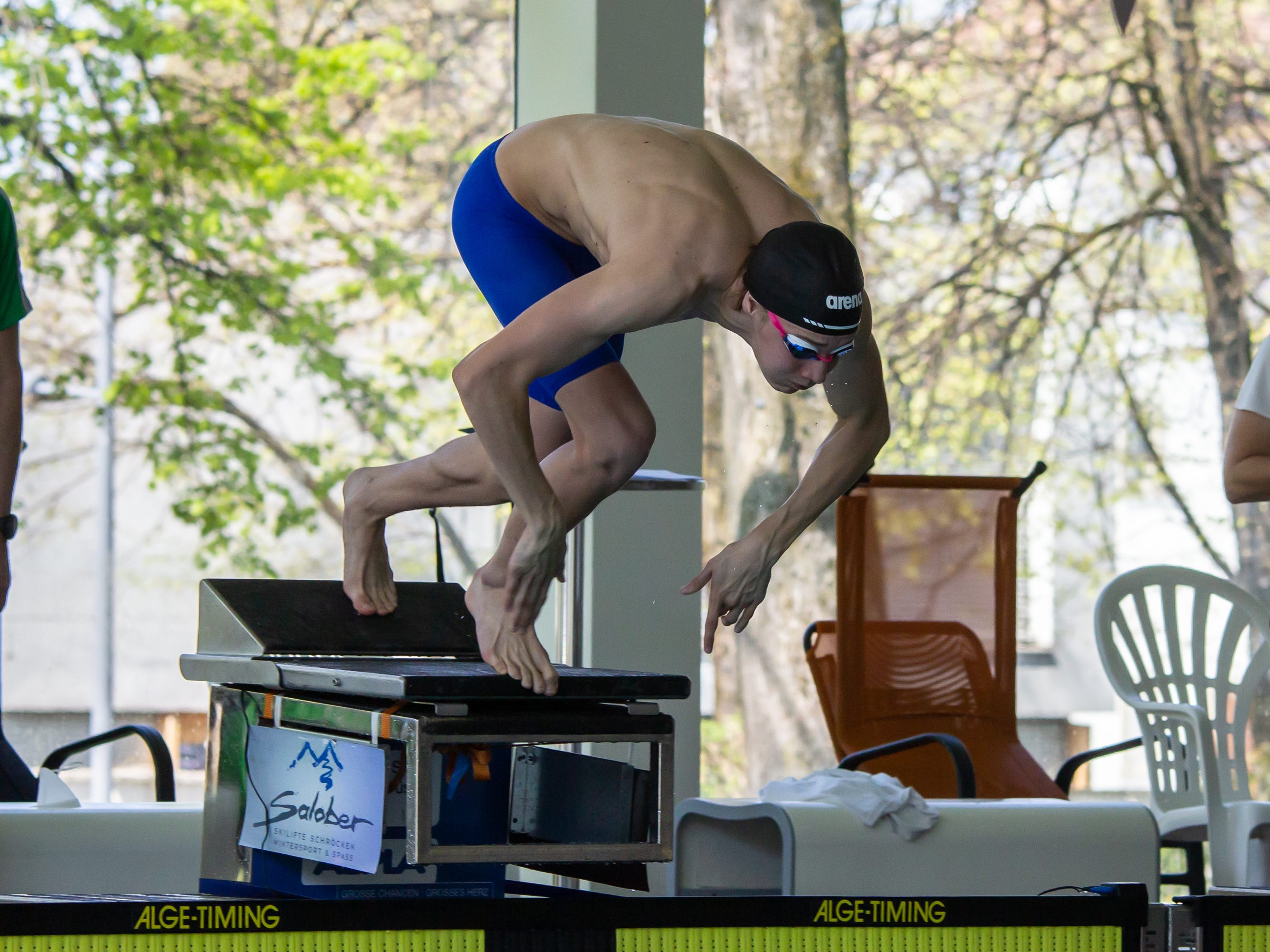 Max Halbeisen von der TS Dornbirn Schwimmen  zeigte sich wieder in Topform.