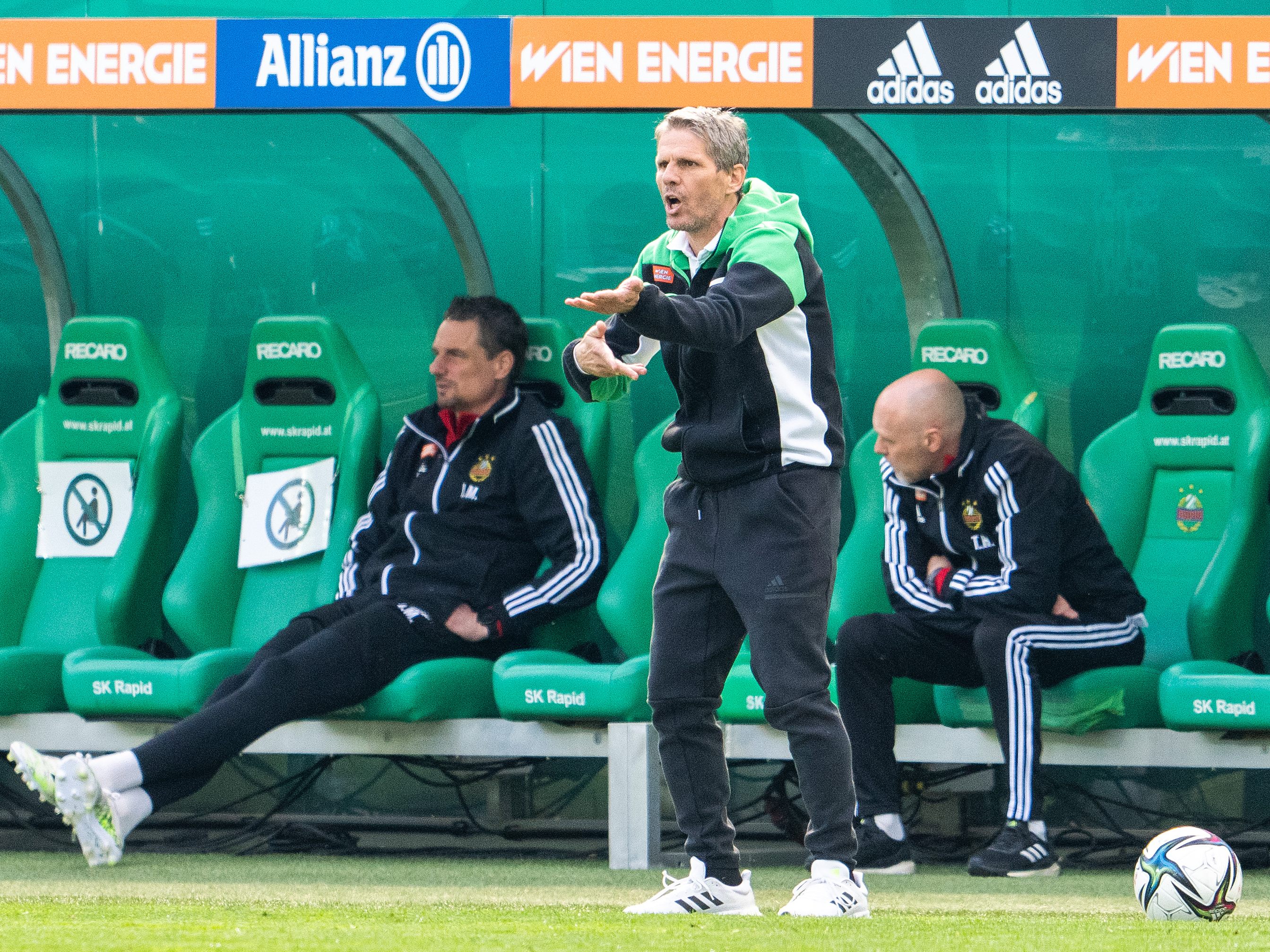Rapid gewann mit 4:0 über die WSG. Rapid gewann mit 4:0 über die WSG.