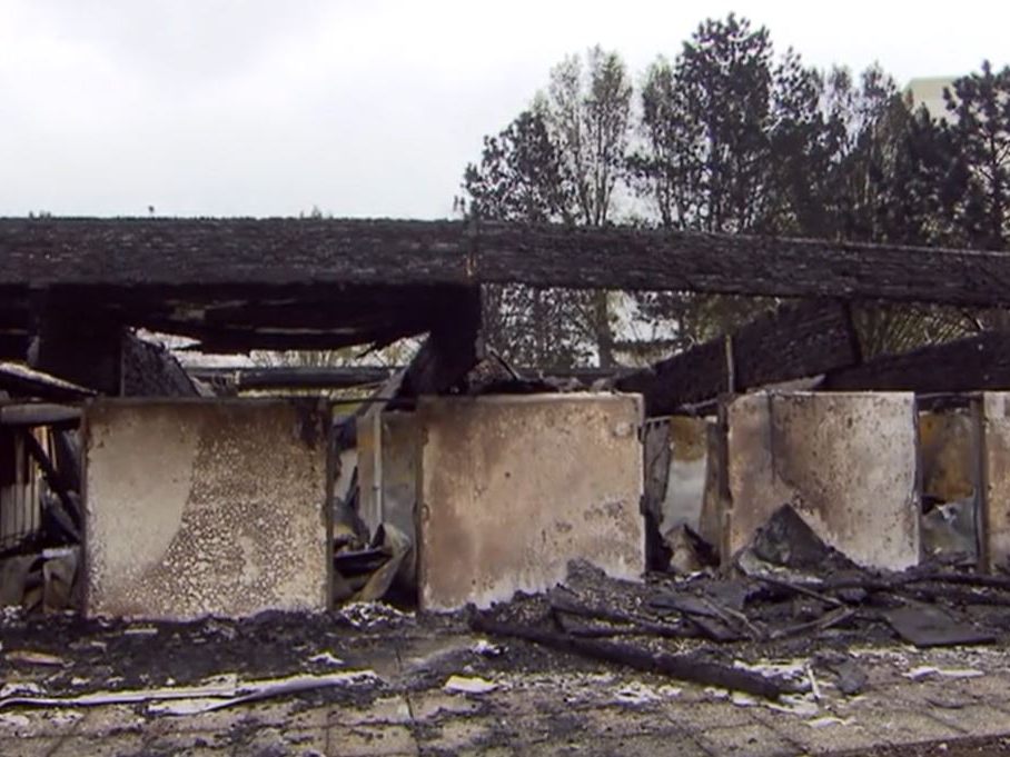 In Wien-Floridsdorf kam es zu einem Brand in einem Sommerbad.