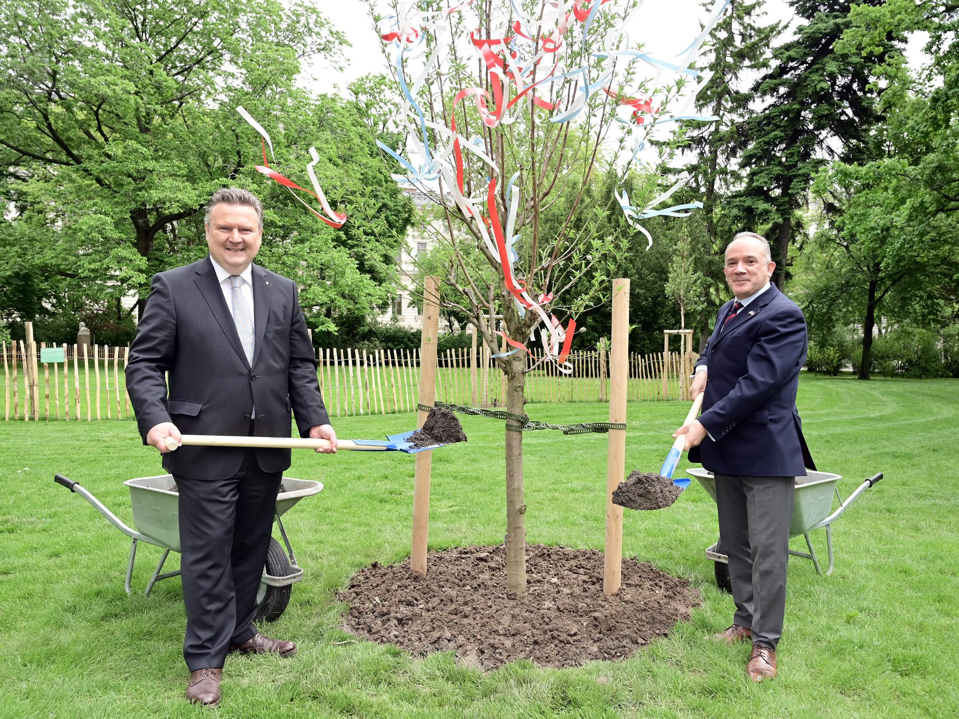 Der Mandelbaum symbolisiert die Freundschaft zwischen Wien und Israel.